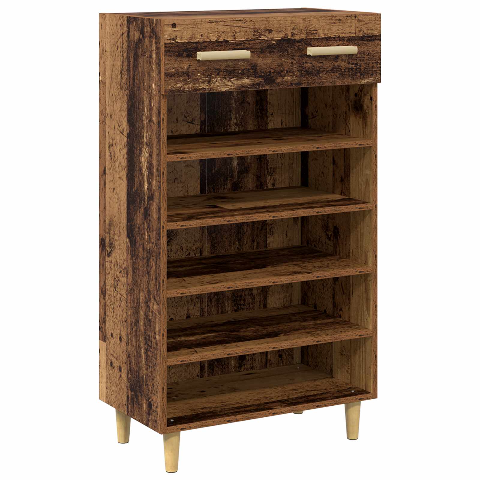 Schuhschrank Mit Regal 60 X 35 X 105 Cm Holzwerkstoff