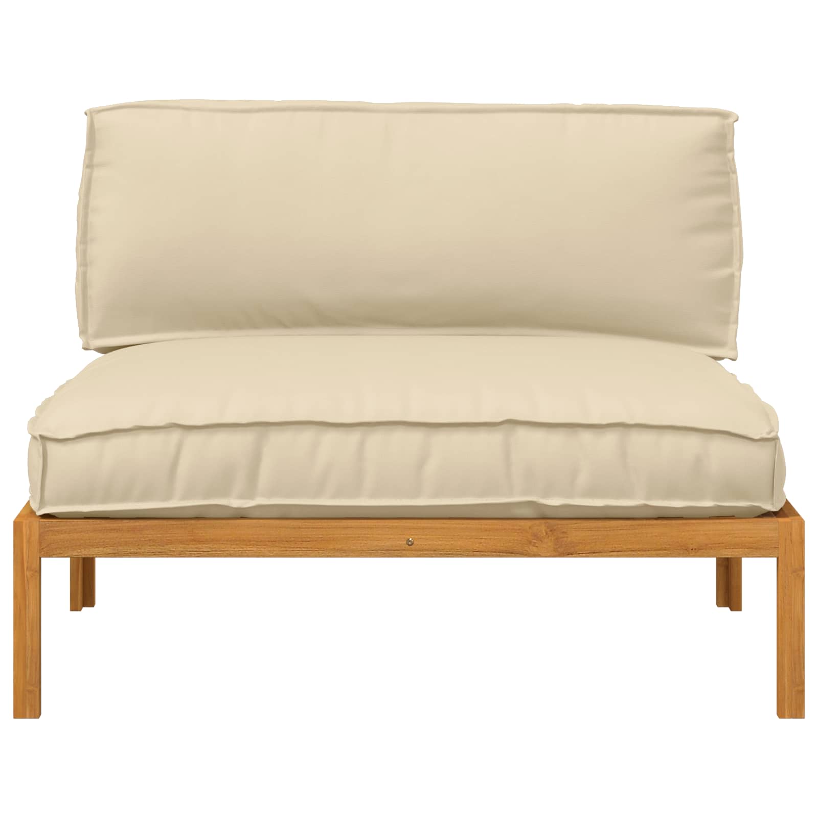 Sofa Set Mit Kissen 120 X 92 X 69 Cm Massivholz Akazie