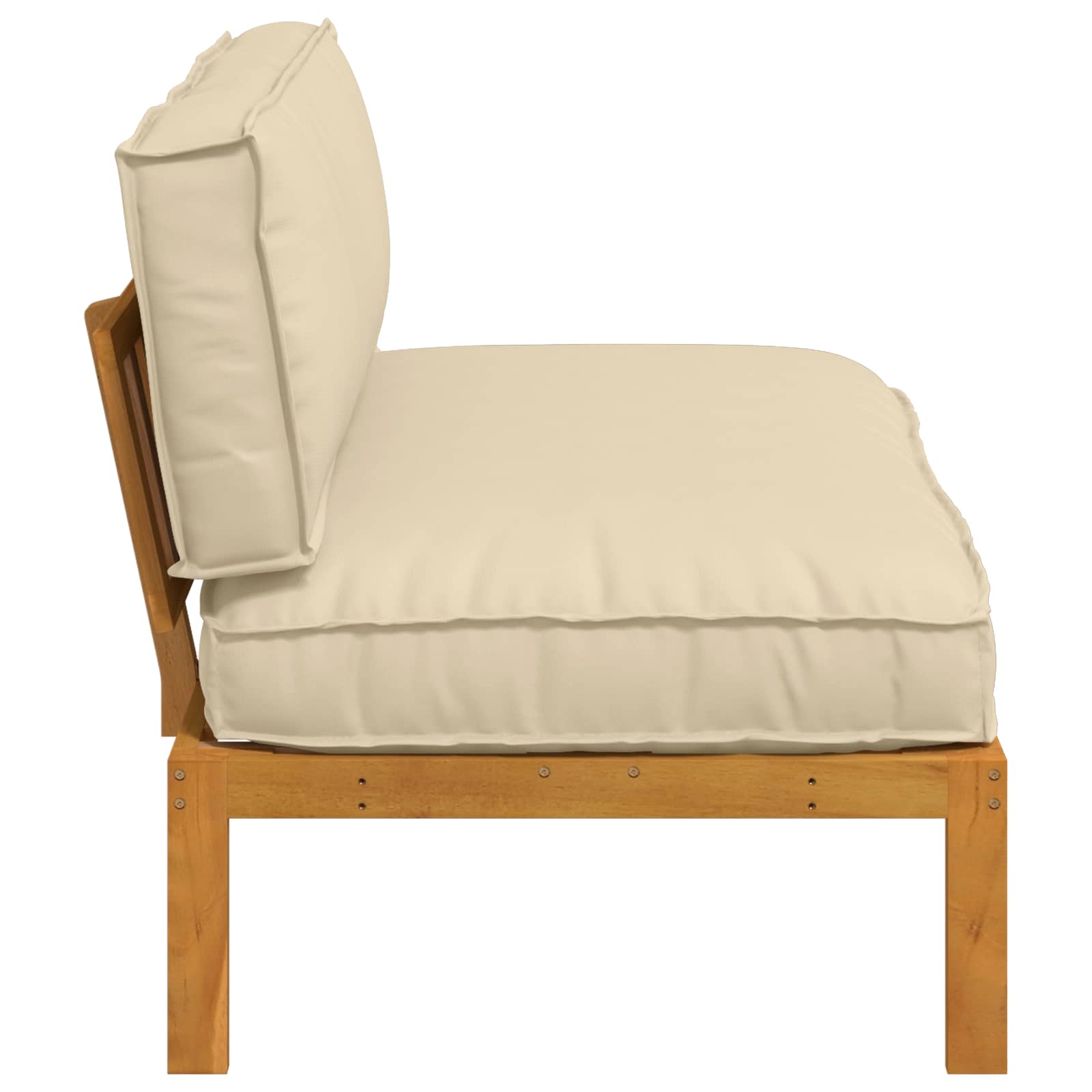Sofa Set Mit Kissen 120 X 92 X 69 Cm Massivholz Akazie