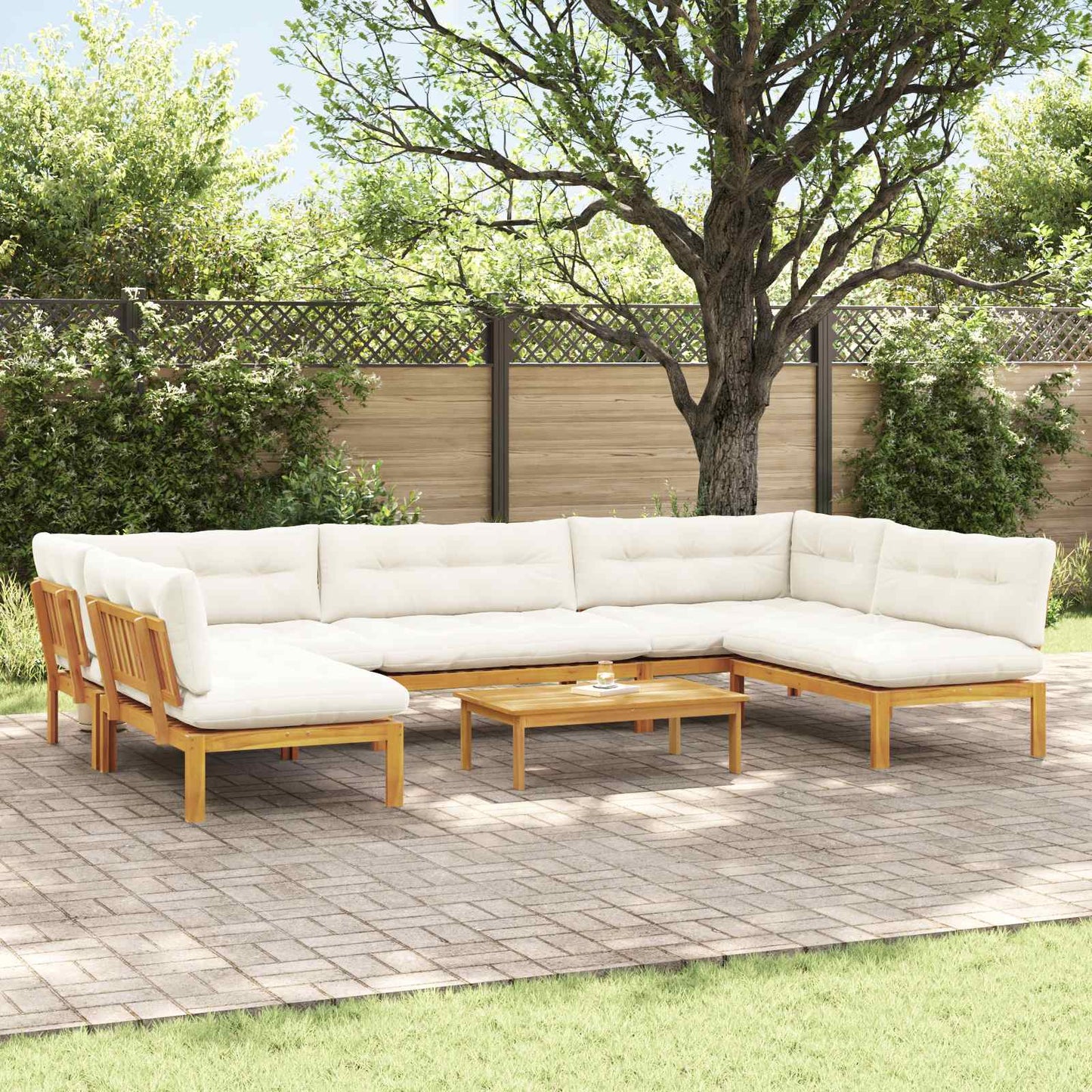 Garten-Ecksofas Aus Paletten 2 Stk. Massivholz Akazie