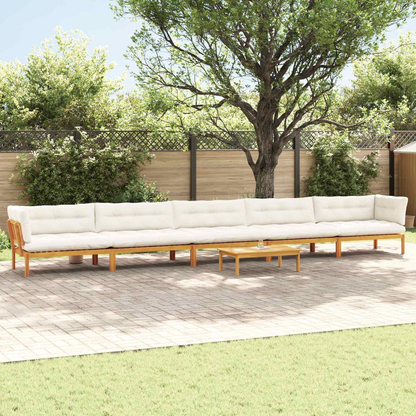 Garten-Ecksofas Aus Paletten 2 Stk. Massivholz Akazie