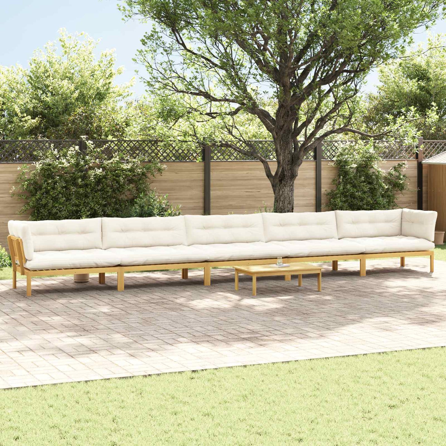 Garten-Ecksofas Aus Paletten 2 Stk. Massivholz Akazie