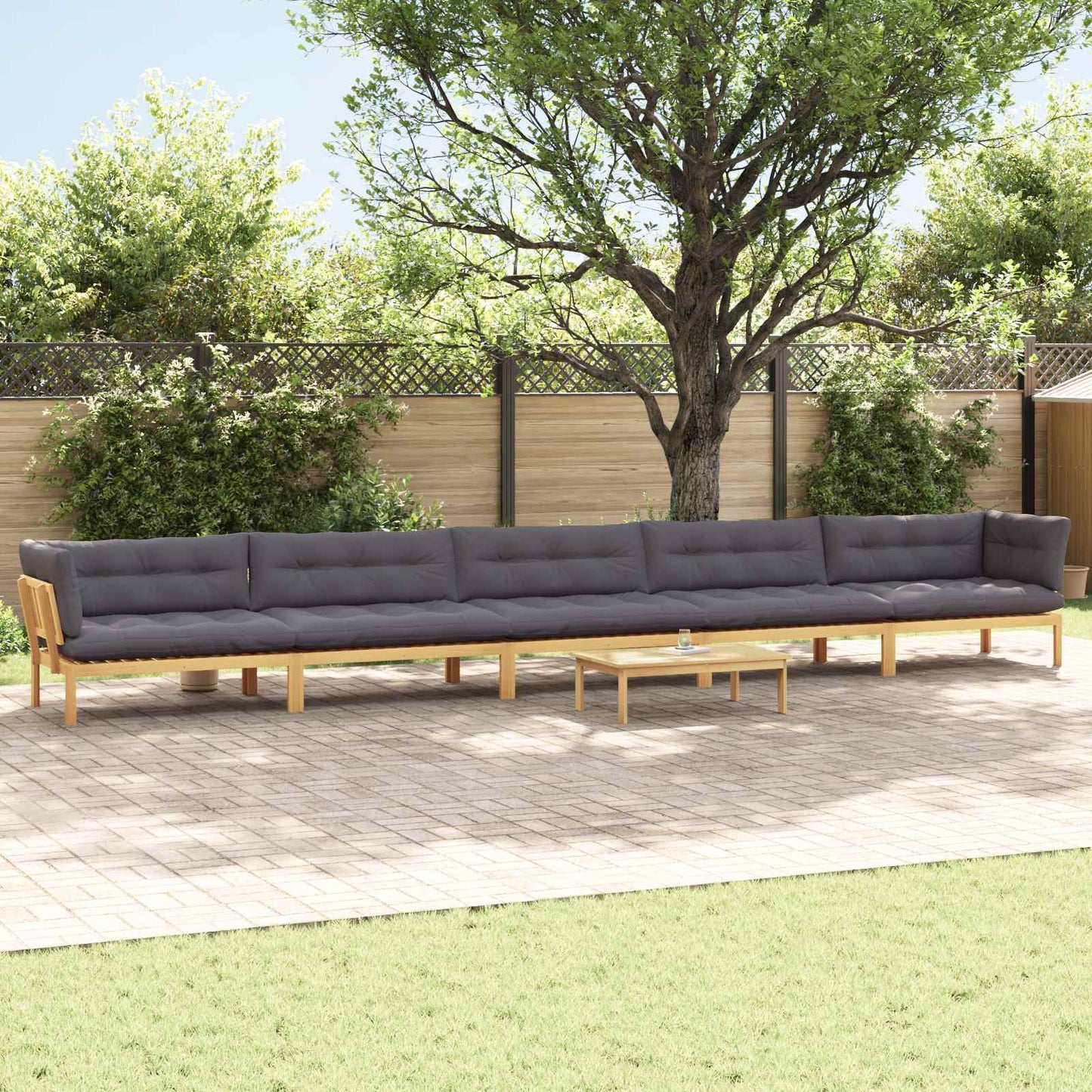 Garten-Ecksofas Aus Paletten 2 Stk. Massivholz Akazie