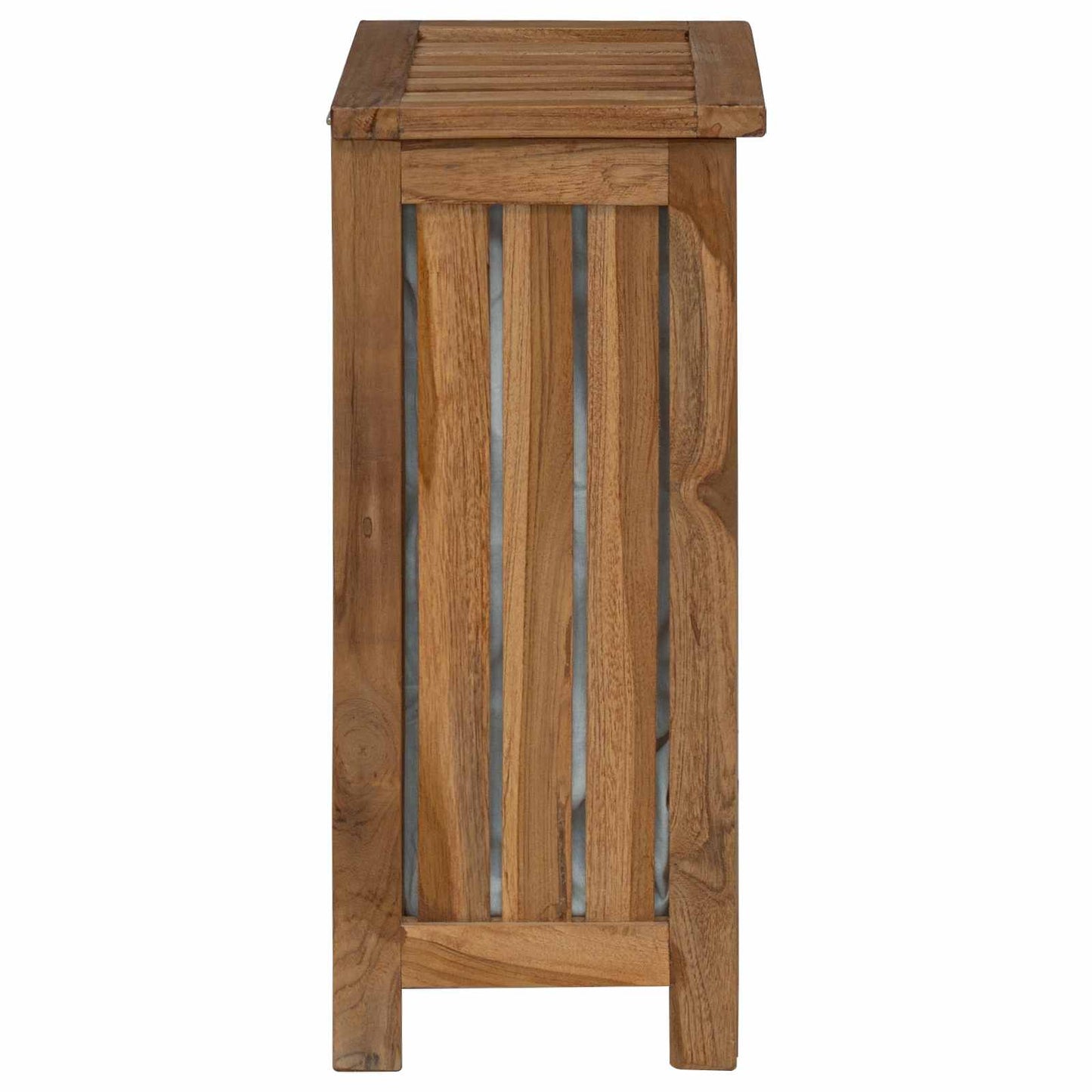 Wäschekorb Natur Massivholz Teak