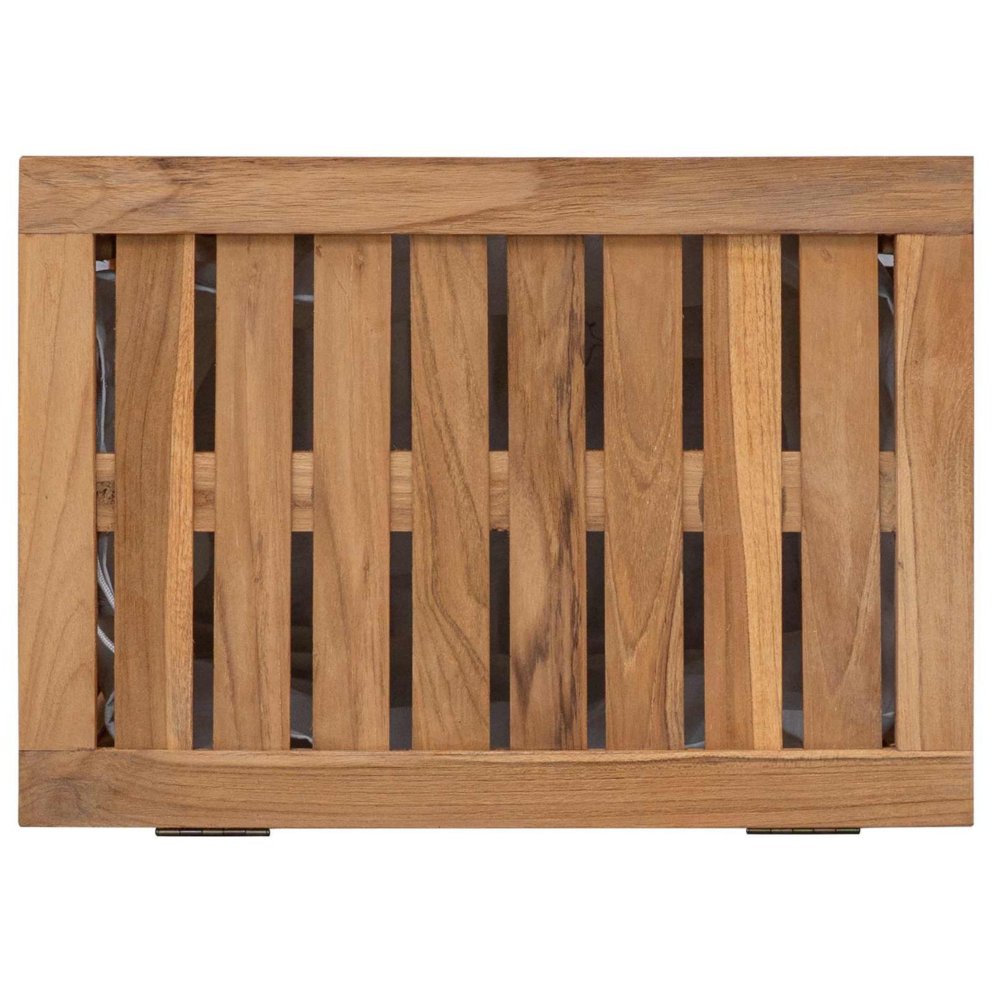 Wäschekorb Natur Massivholz Teak