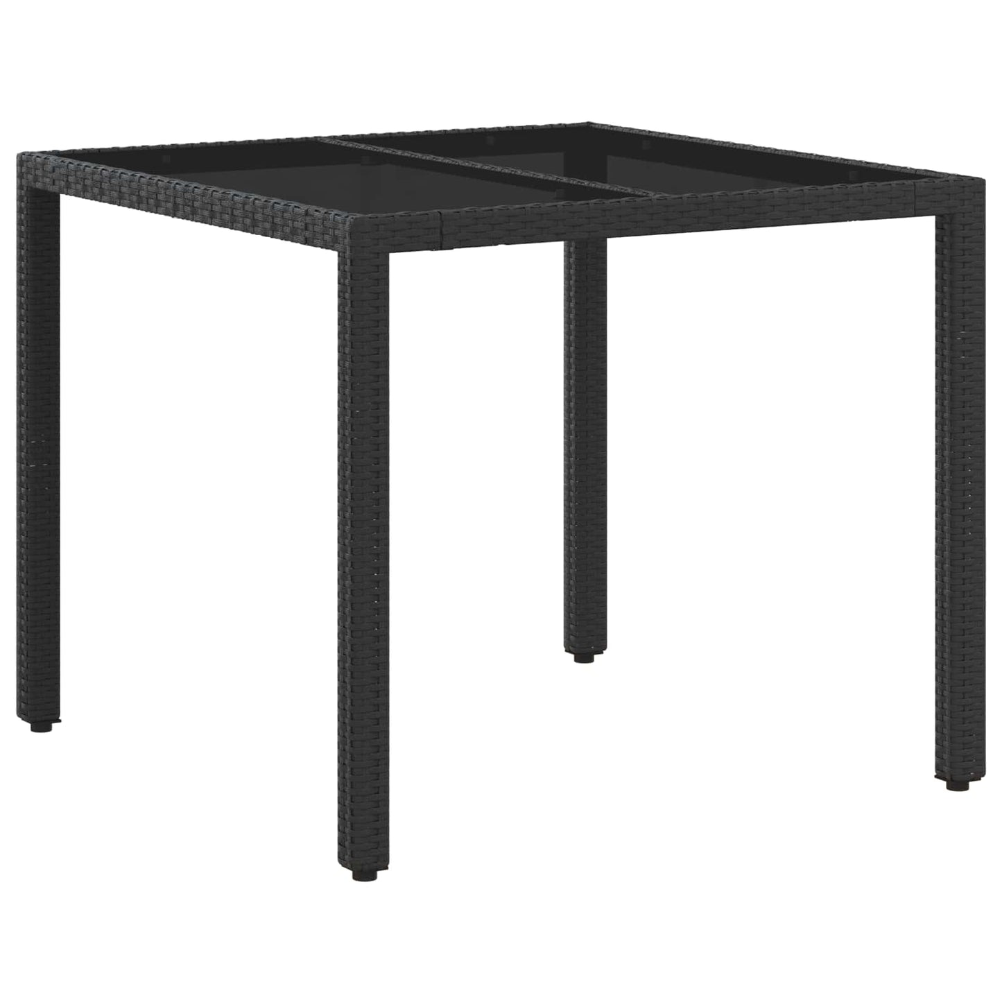 Outdoortisch-Set 3 Pcs Poly-Rattan