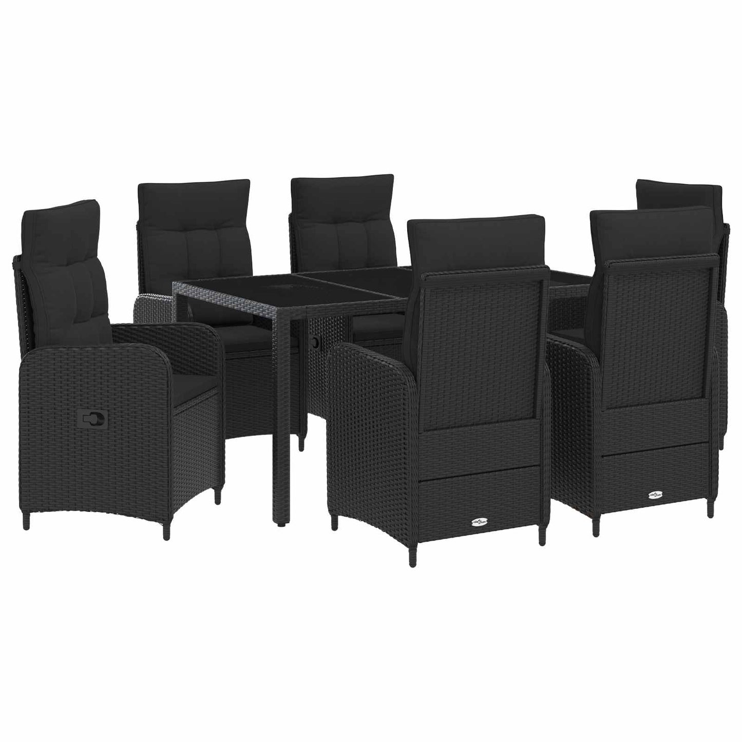Outdoortisch-Set 3 Pcs Poly-Rattan