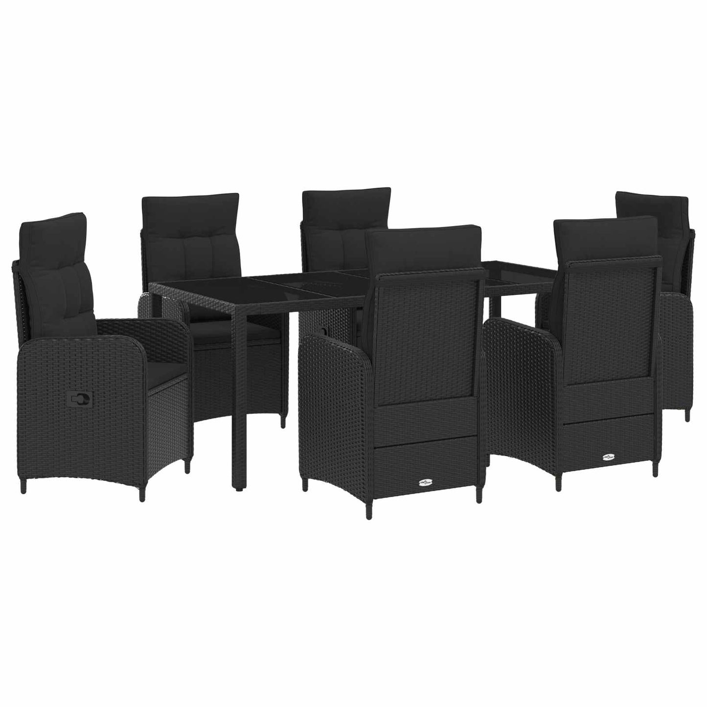 Outdoortisch-Set 3 Pcs Poly-Rattan