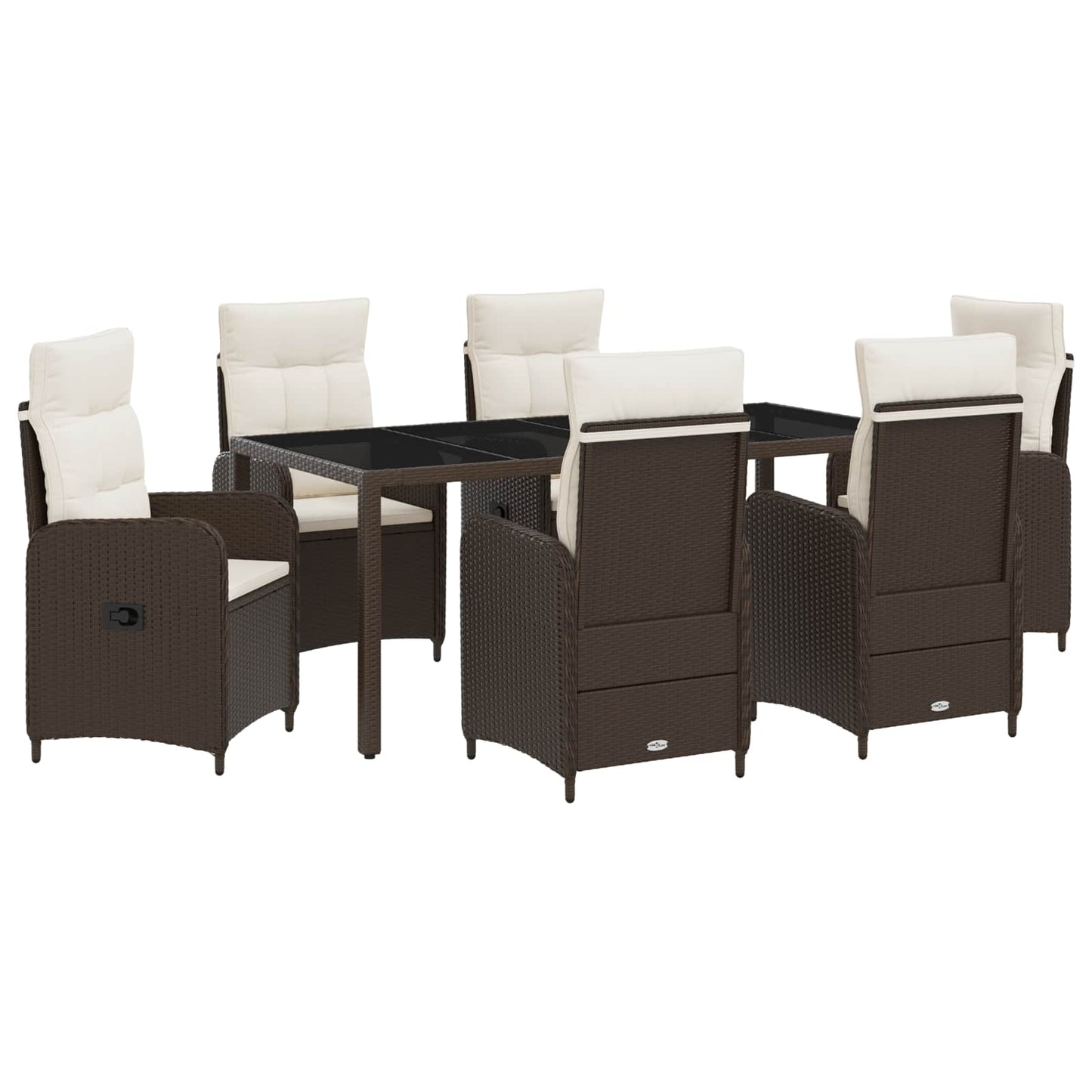 Outdoortisch-Set 3 Pcs Poly-Rattan