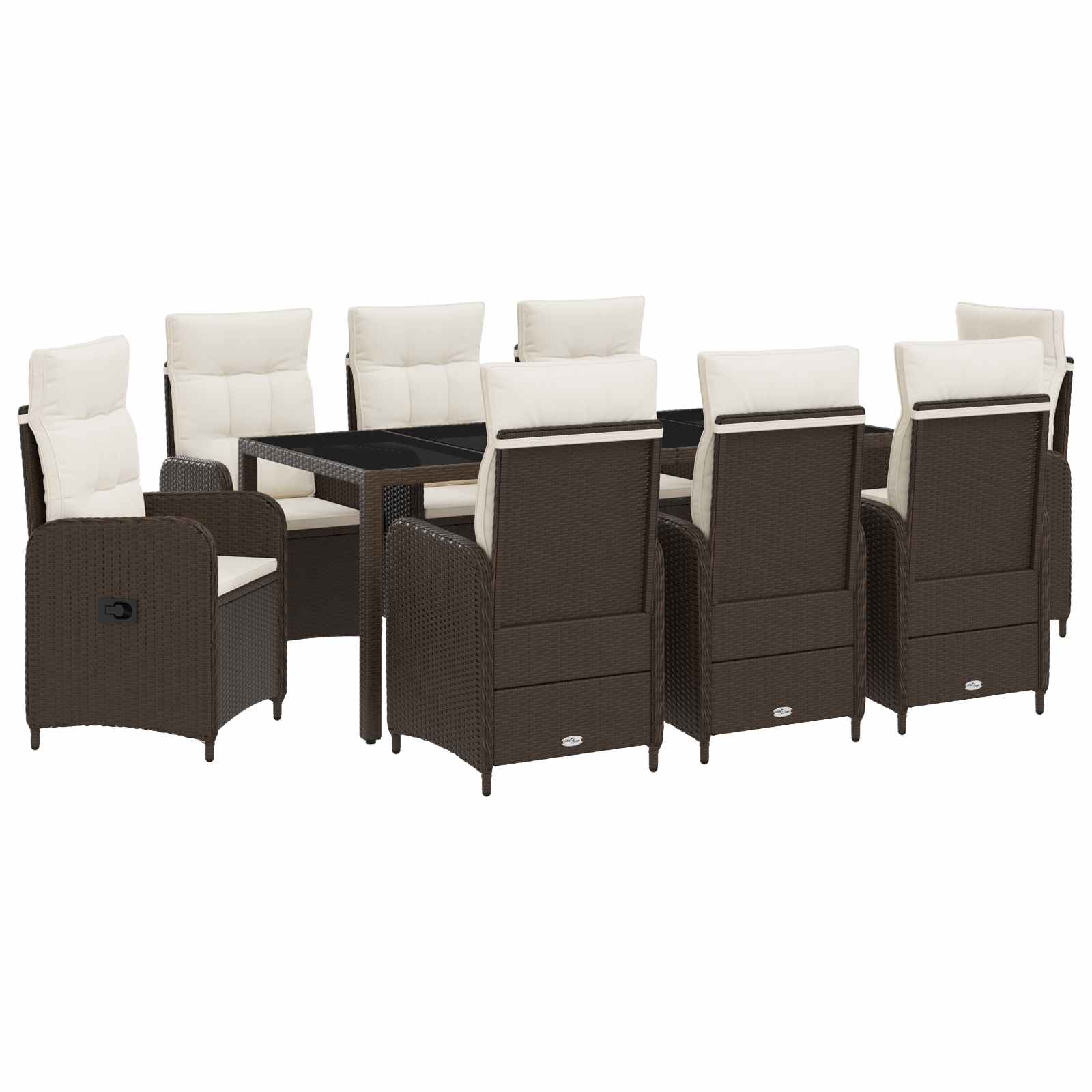Outdoortisch-Set 3 Pcs Poly-Rattan