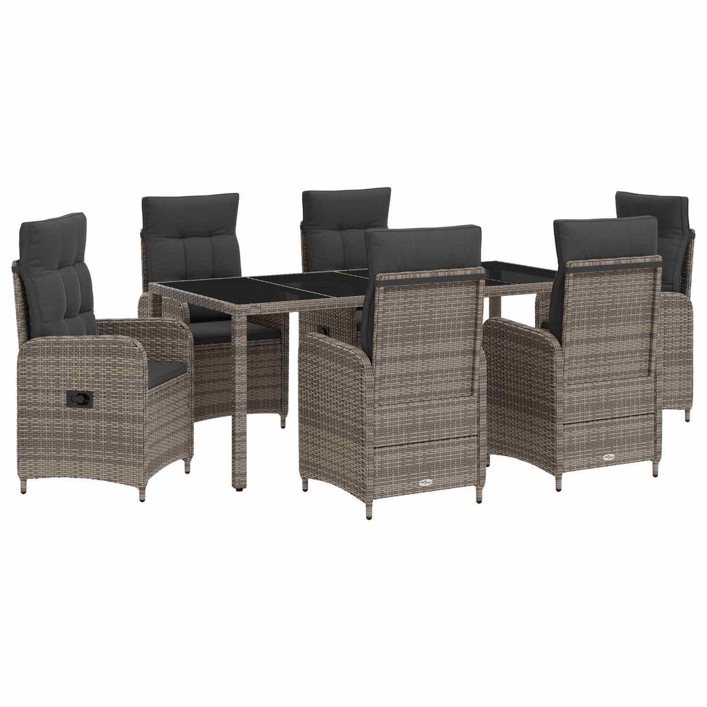 Outdoortisch-Set 3 Pcs Poly-Rattan