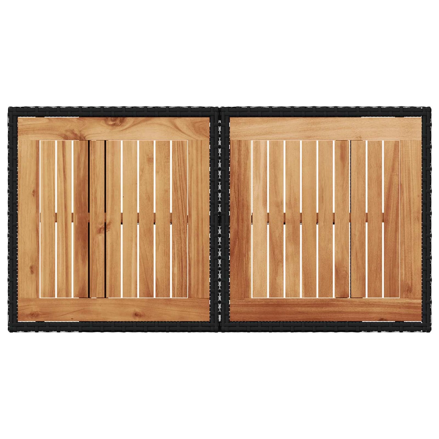Outdoortisch-Set 3 Pcs Poly-Rattan