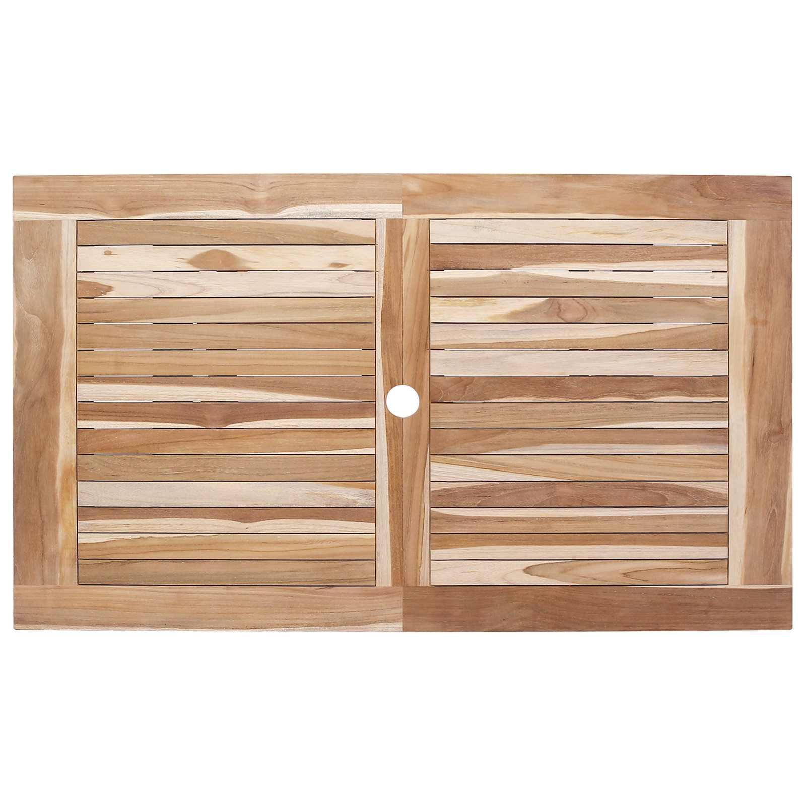 Gartenmöbel Set 5 Stk. Natur Massivholz Teak