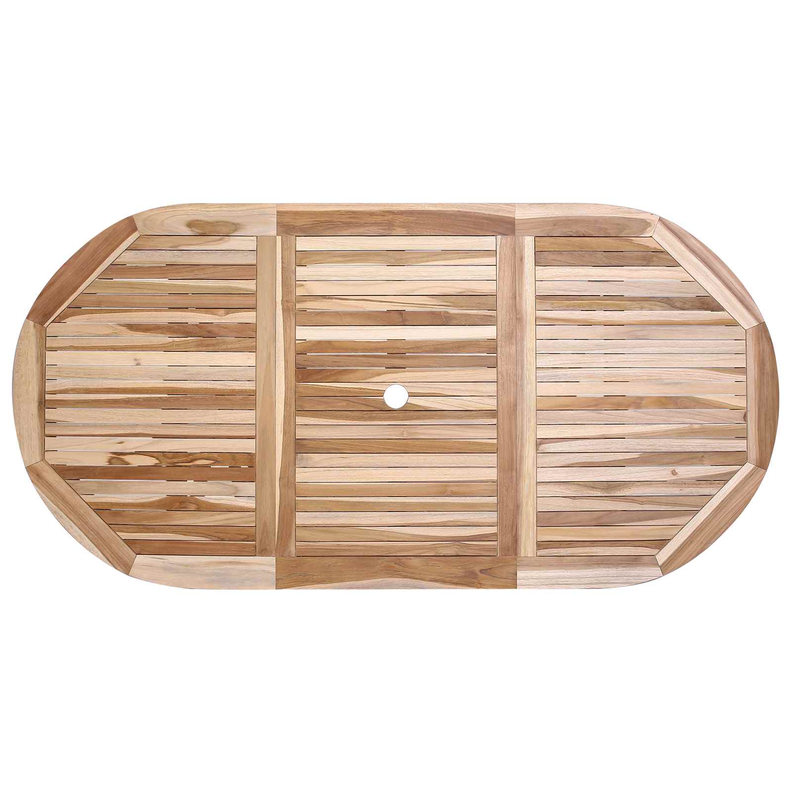 Gartenmöbel Set 7 Stk. Natur Massivholz Teak