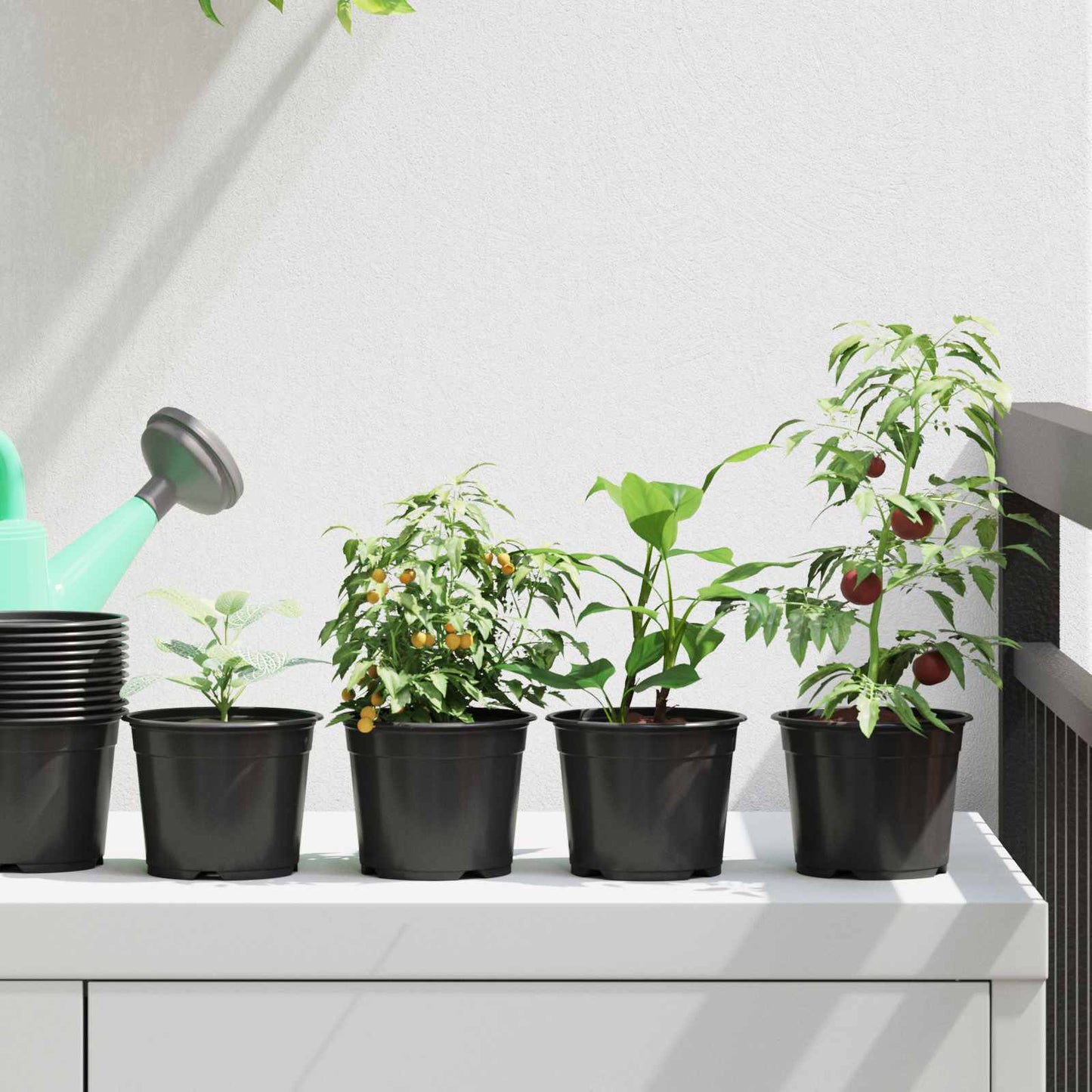 Runder Blumentopf 50 Pcs Terrakotta Ø 10 X 8 Cm Kunststoff