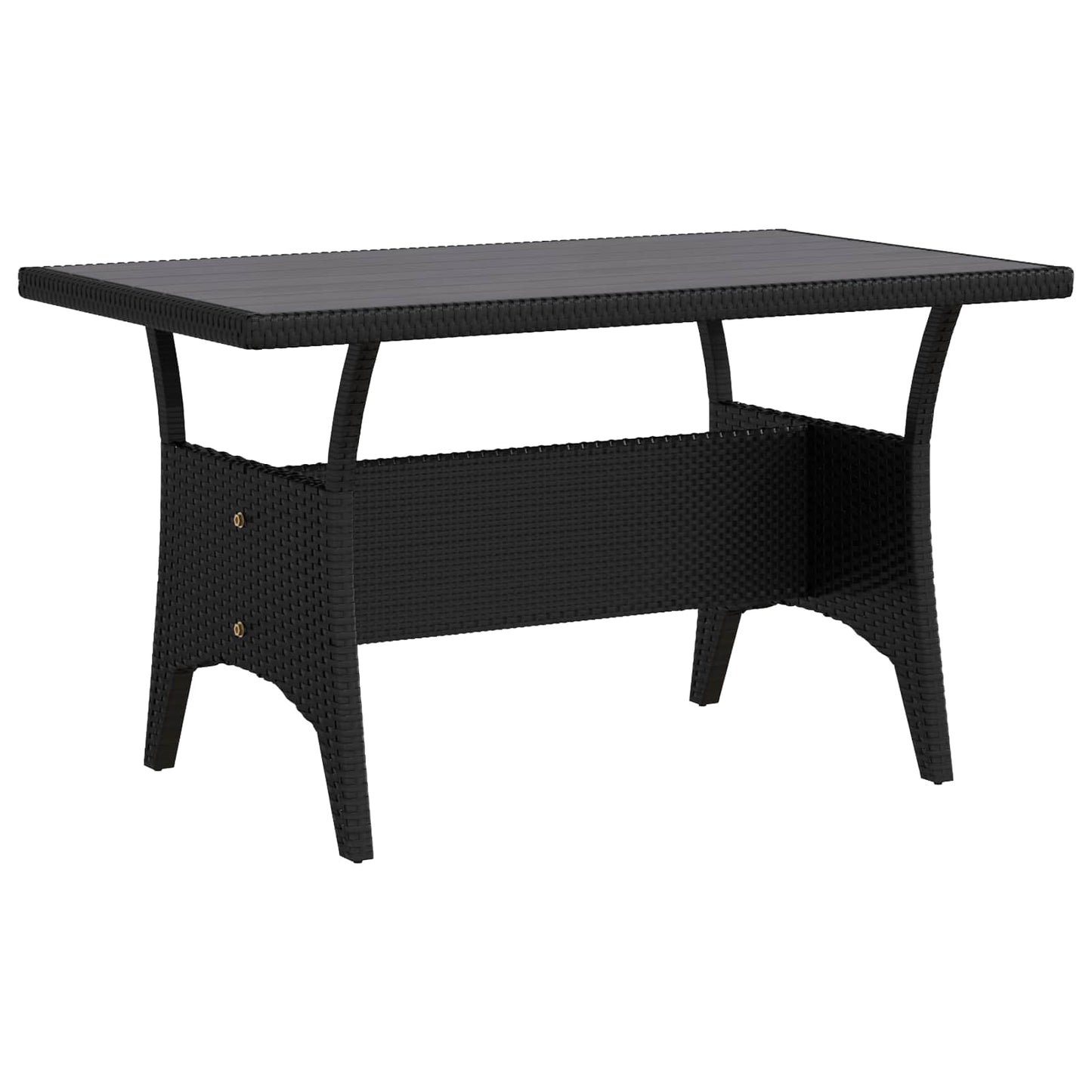 Outdoortisch-Set 3 Pcs Poly-Rattan