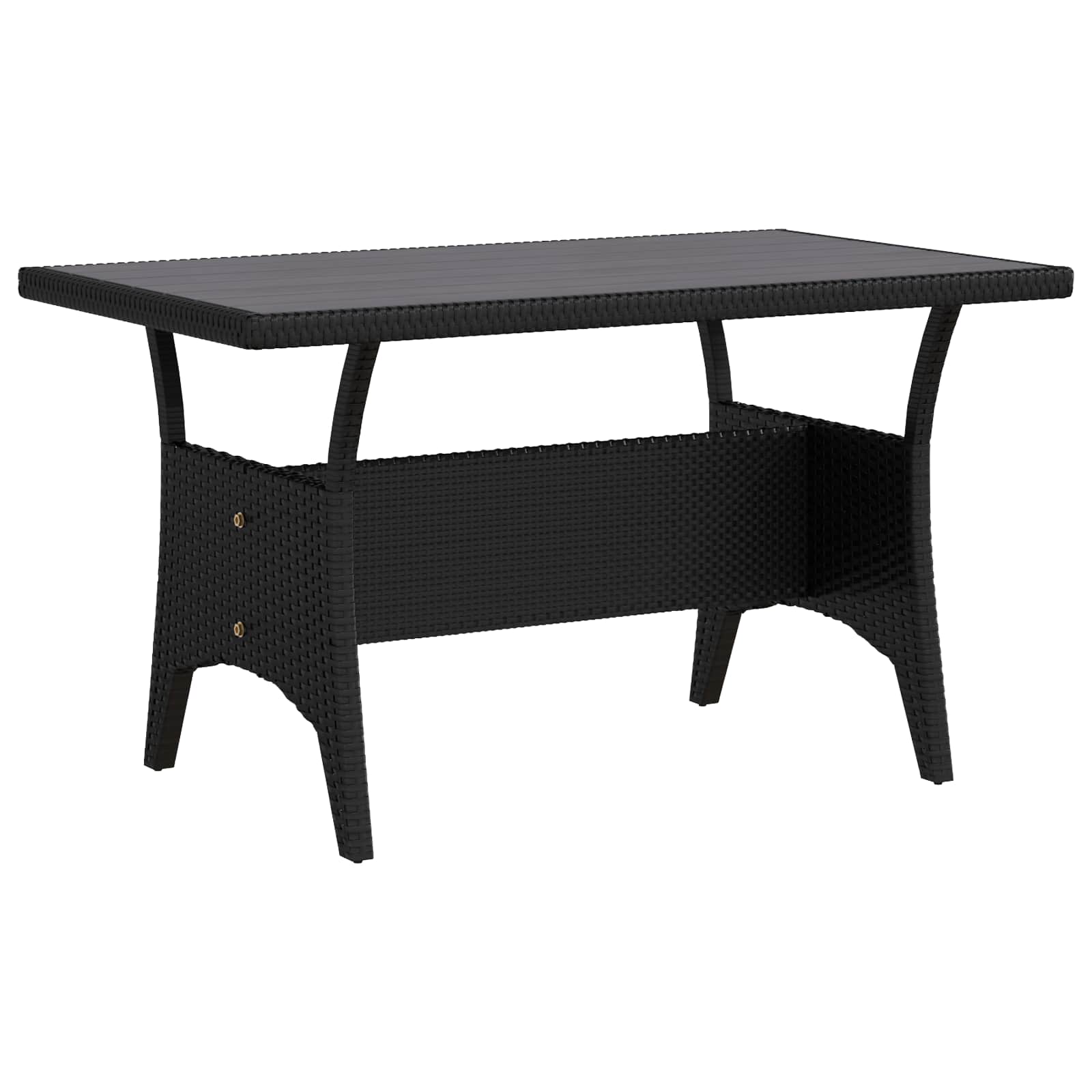 Outdoortisch-Set 3 Pcs Poly-Rattan