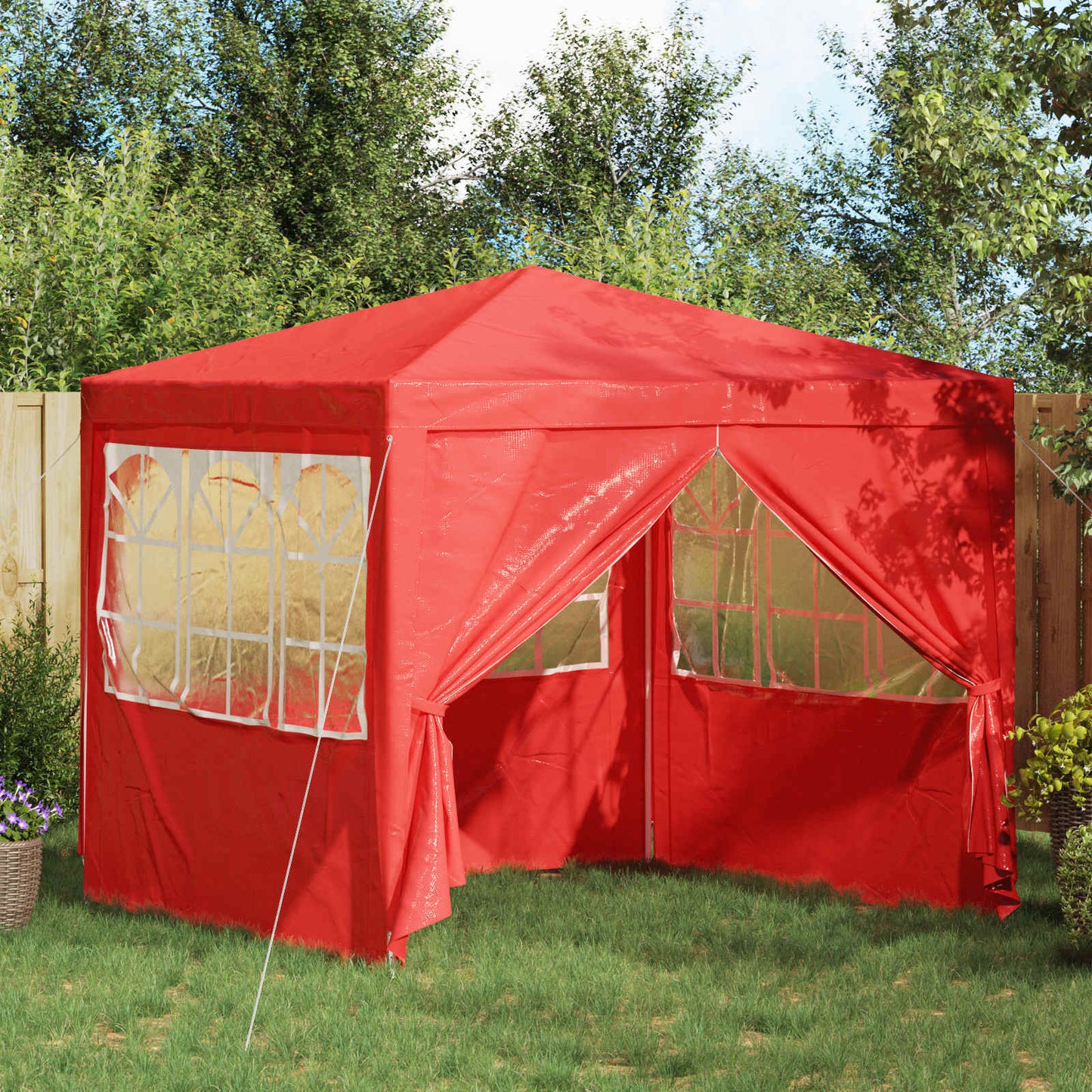 Profi-Partyzelt Mit Seitenwänden 2×2M 90 G/M²