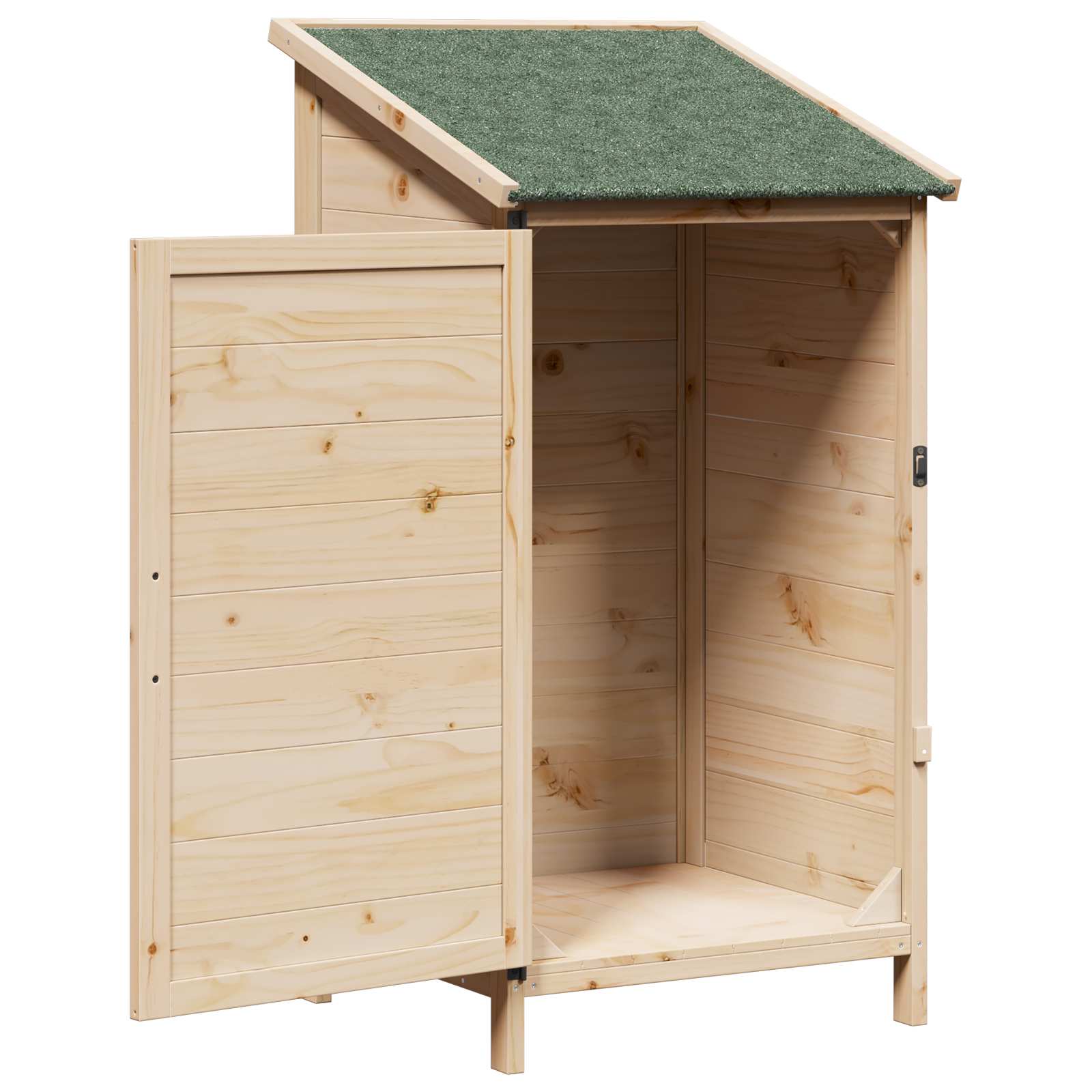 Gartenschuppen 59,5 X 56 X 113,5 Cm Massivholz Aus Fichte