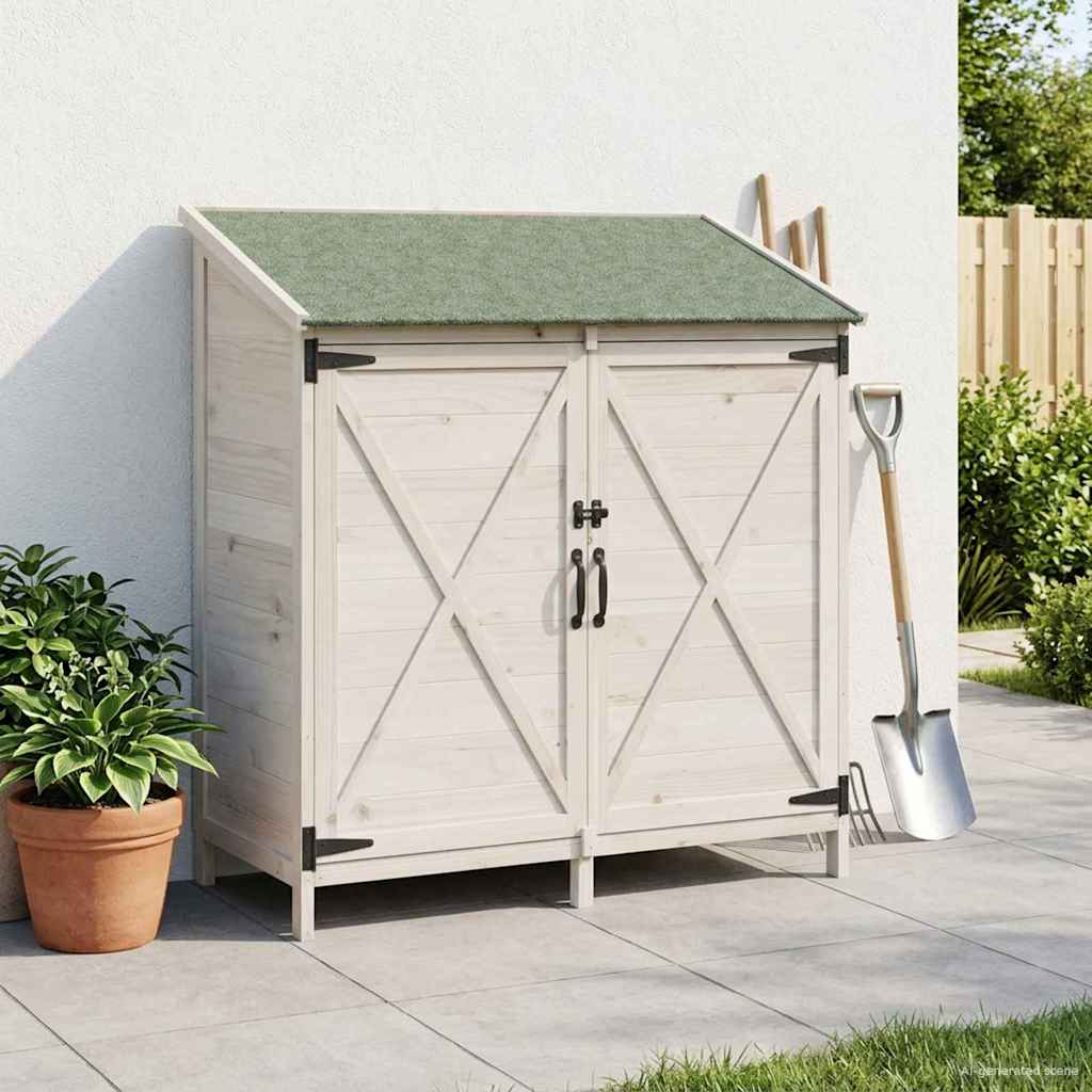 Gartenschuppen 59,5 X 56 X 113,5 Cm Massivholz Aus Fichte