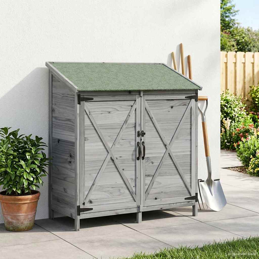 Gartenschuppen 59,5 X 56 X 113,5 Cm Massivholz Aus Fichte