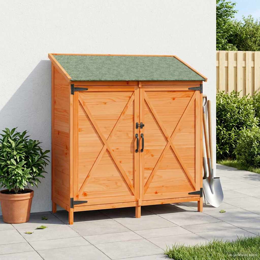 Gartenschuppen 59,5 X 56 X 113,5 Cm Massivholz Aus Fichte