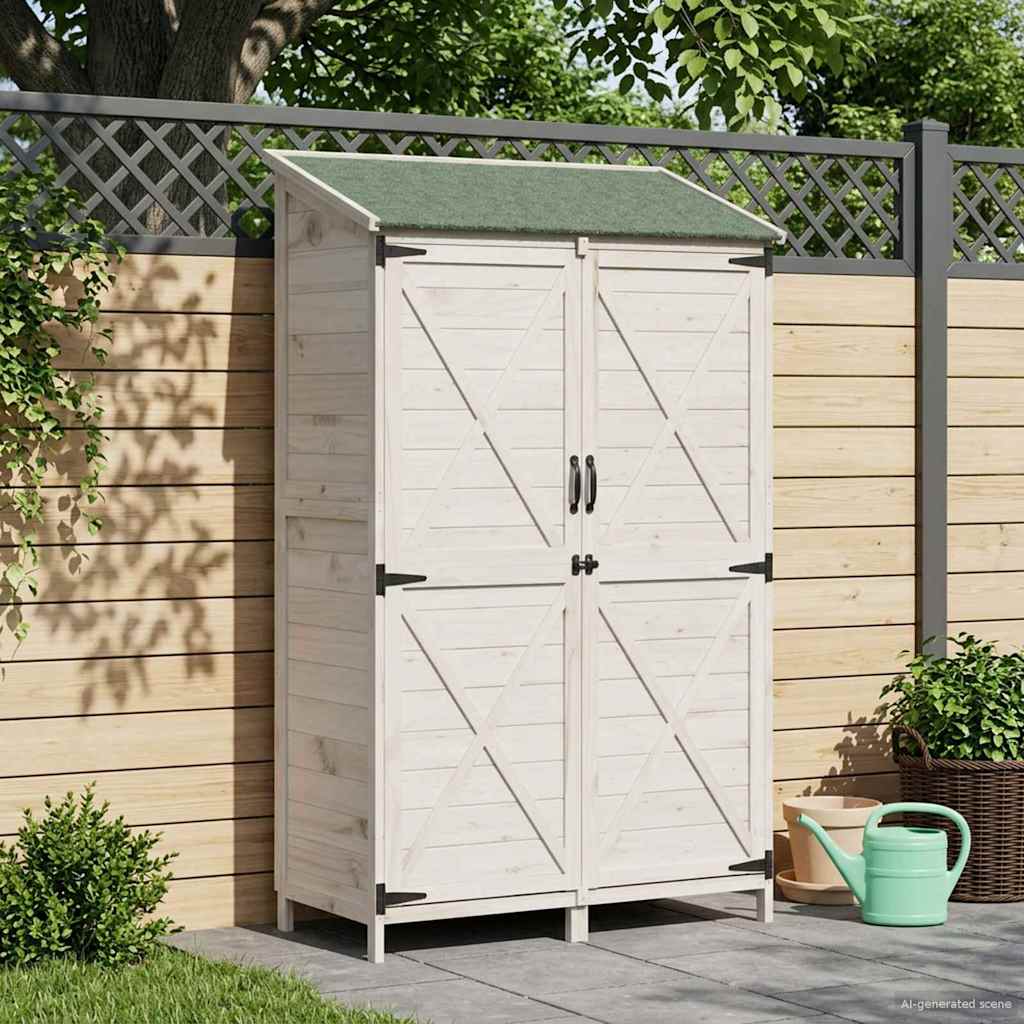 Gartenschuppen 59,5 X 56 X 113,5 Cm Massivholz Aus Fichte