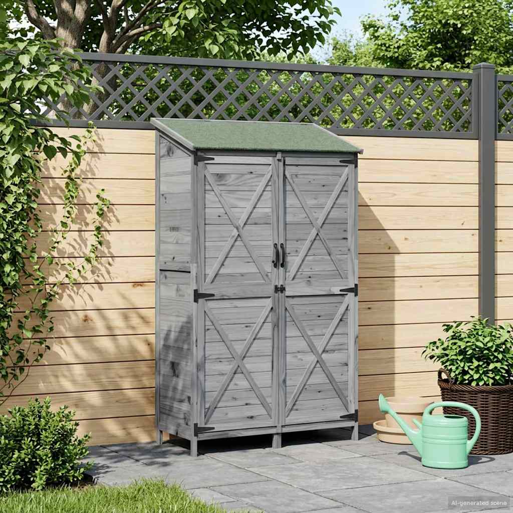 Gartenschuppen 59,5 X 56 X 113,5 Cm Massivholz Aus Fichte