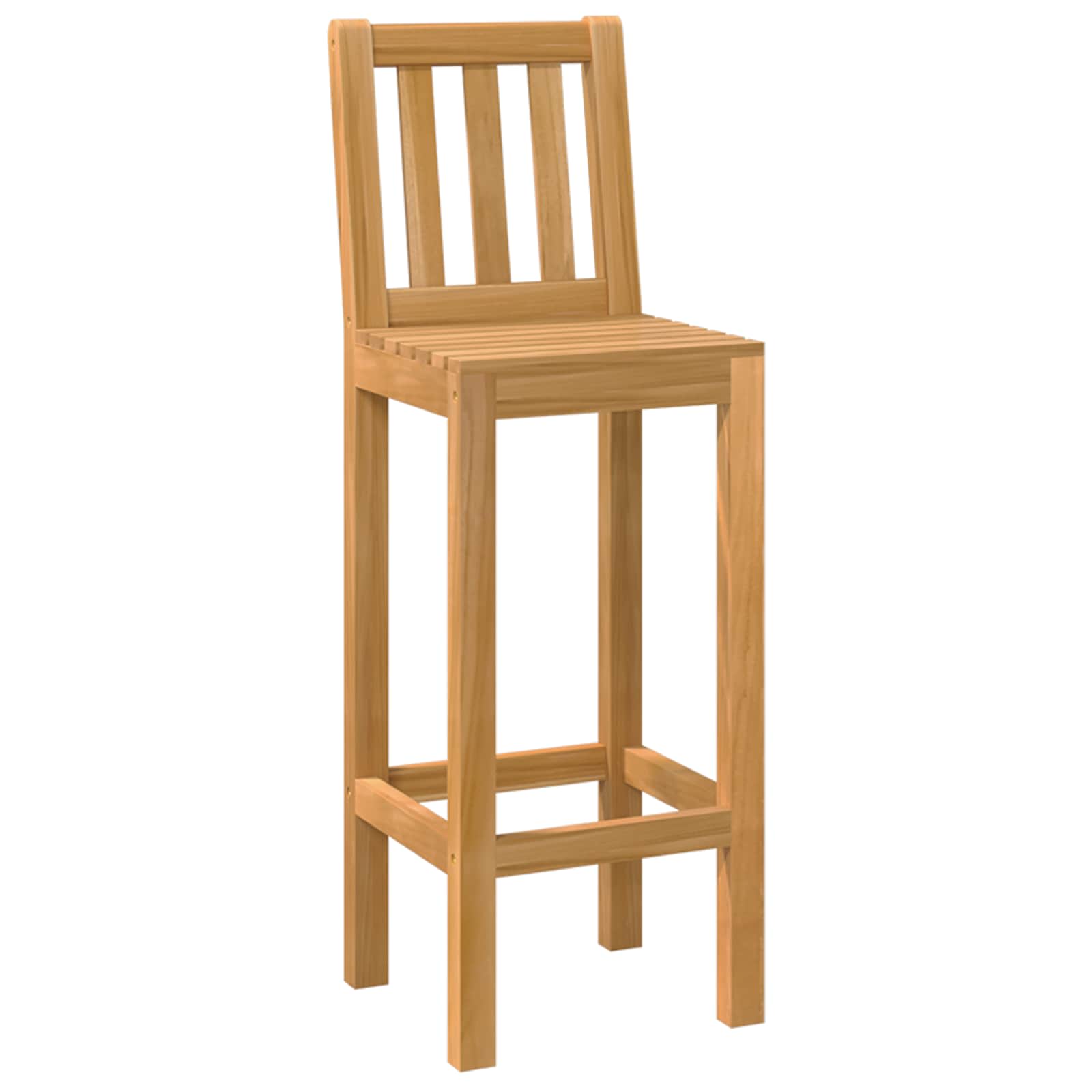 Outdoor Bar Set 5 Pcs Natur Massivholz Teak