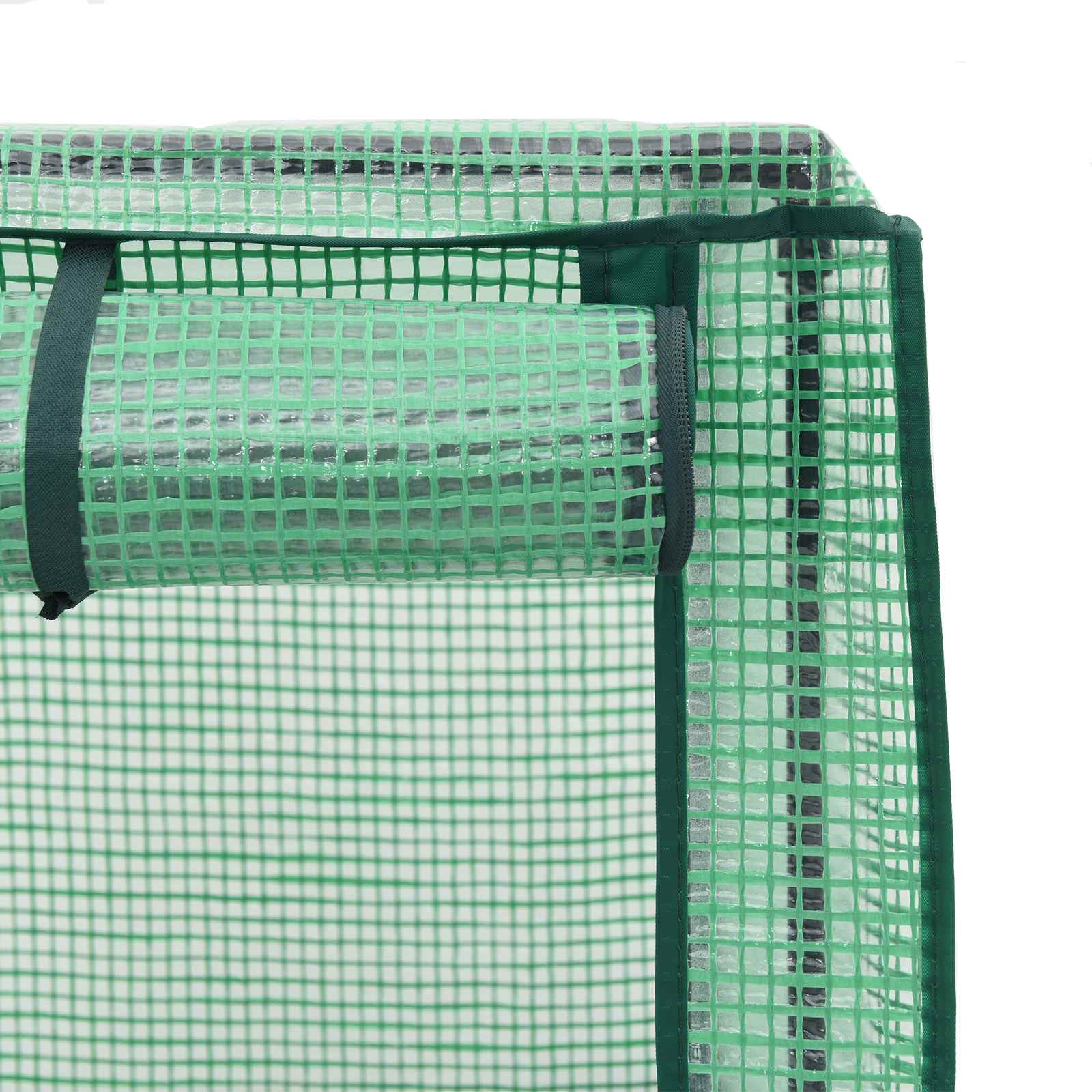Gartenplanter Mit Gewächshausabdeckung Und Rädern 3 Stk. Pp Hellgrau