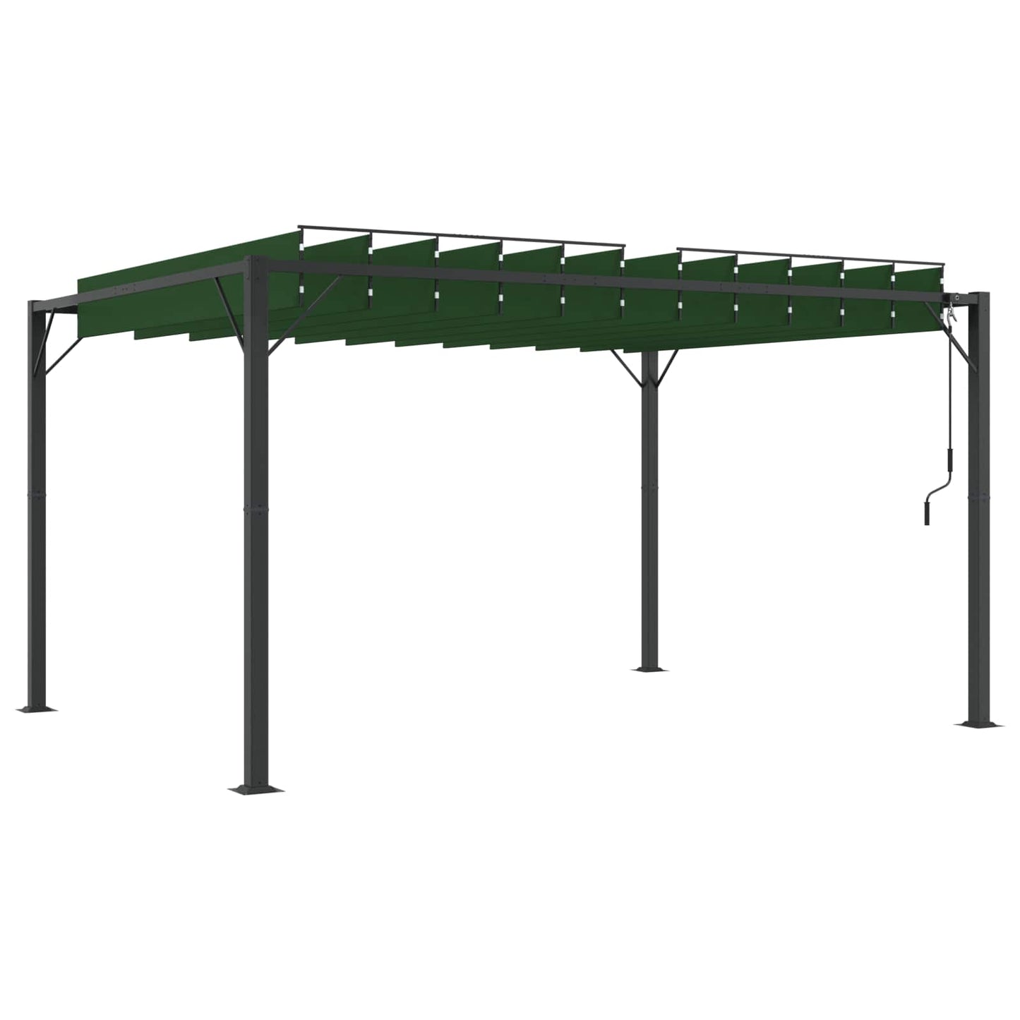 Gazebo Mit Lamellen-Dach 3 X 4 X 2,14 M