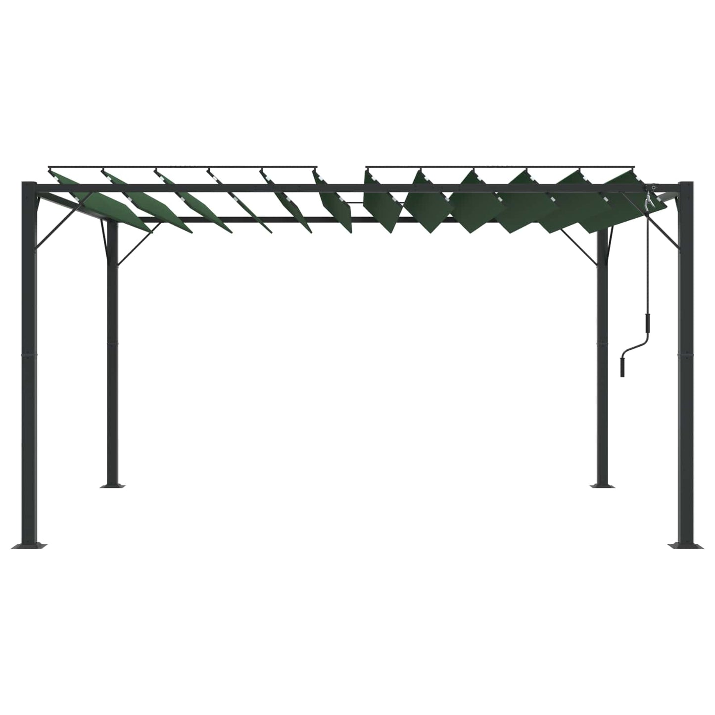 Gazebo Mit Lamellen-Dach 3 X 4 X 2,14 M