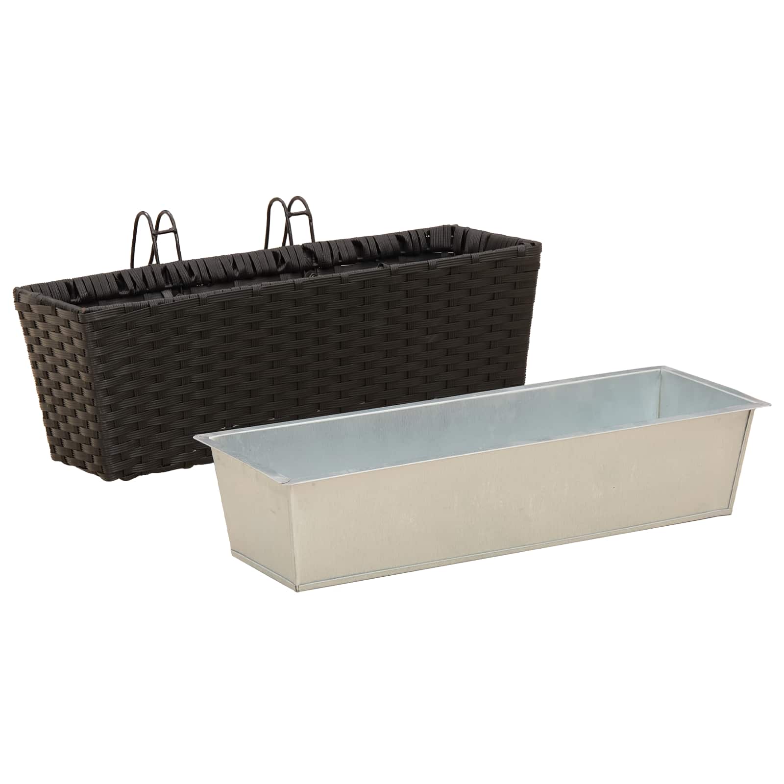 Balkon 2 Pcs 50 X 17 X 17 Cm Metall