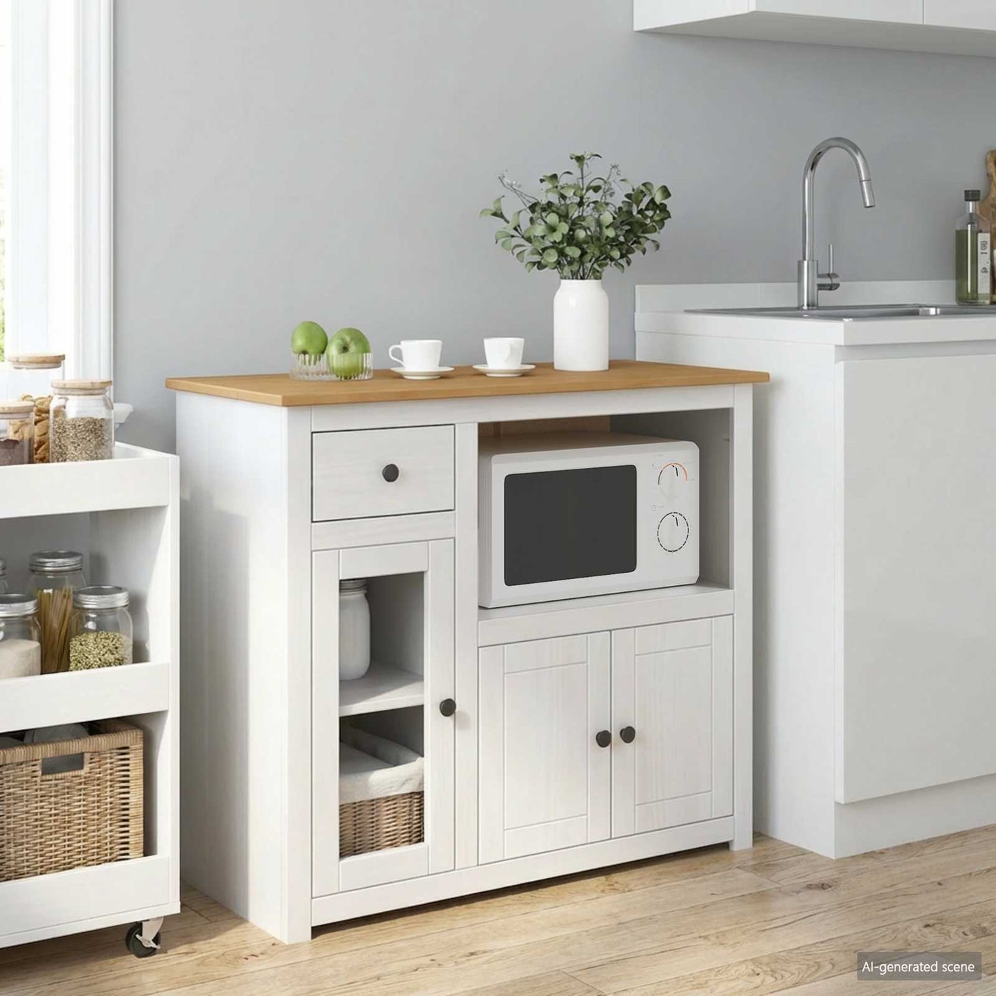 Mikrowellen-Sideboard Panama 99,5 X 44 X 86,5 Cm