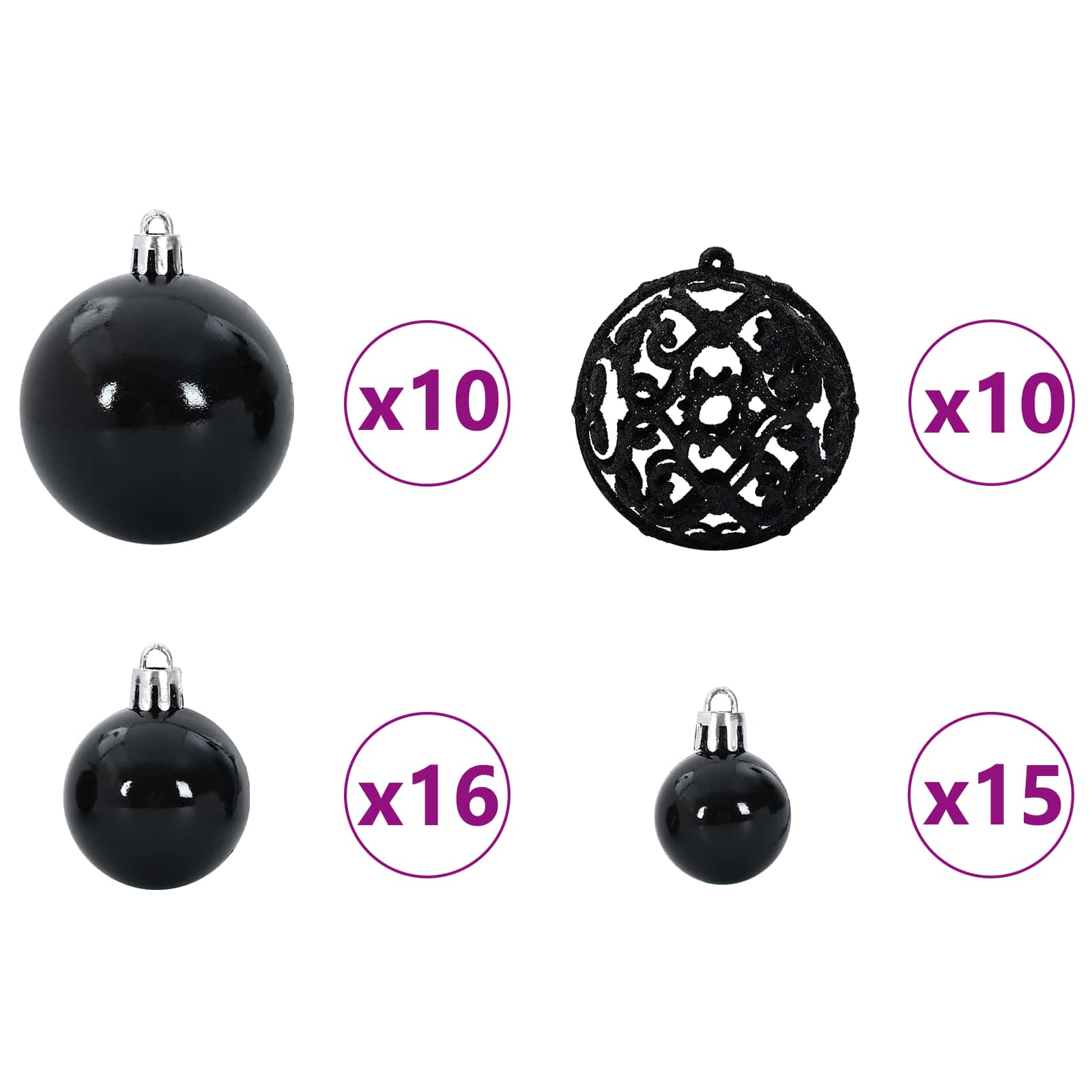 Künstlicher Klappbarer Weihnachtsbaum Weiß Pvc Und Stahl