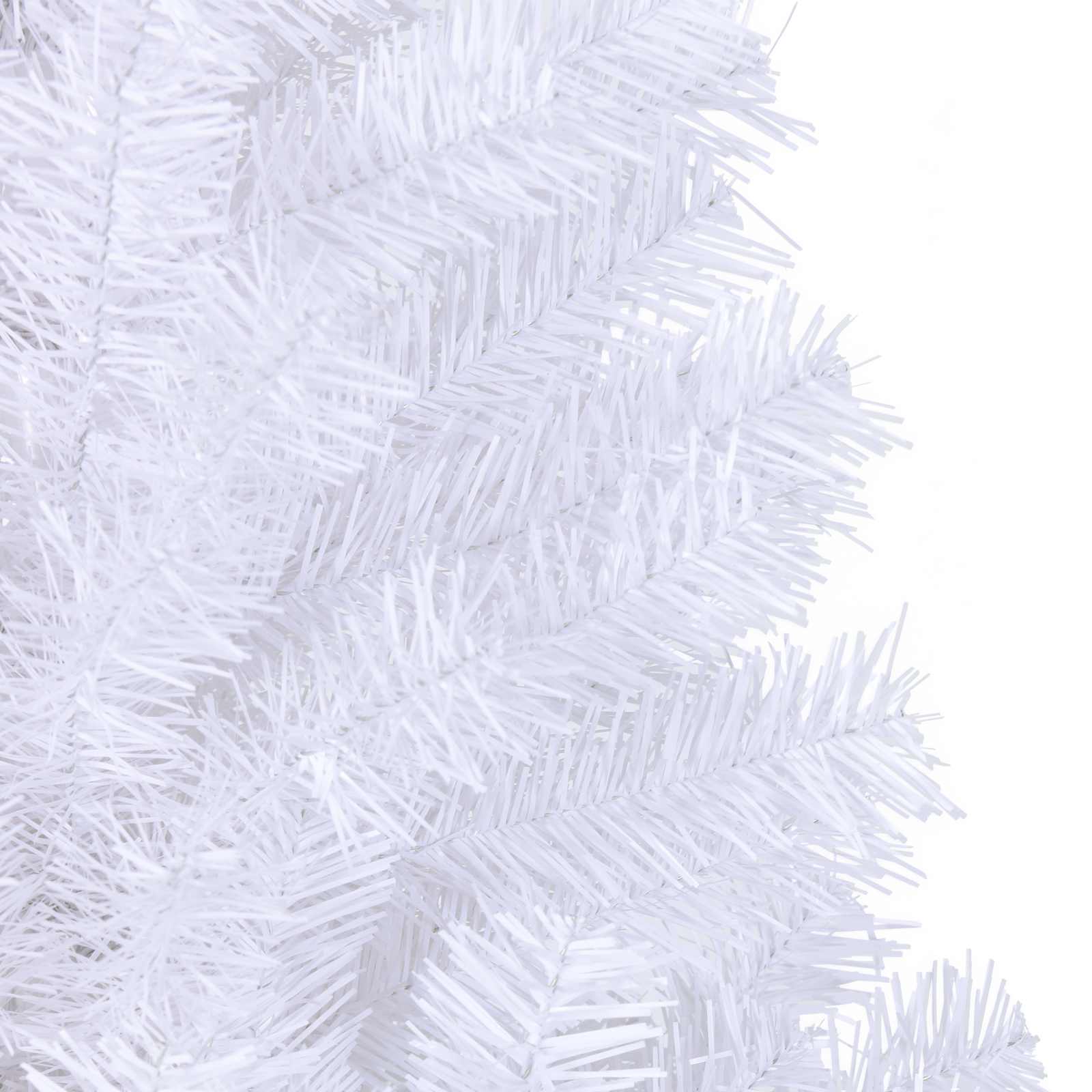 Künstlicher Weihnachtsbaum Weiß Pvc Und Stahl