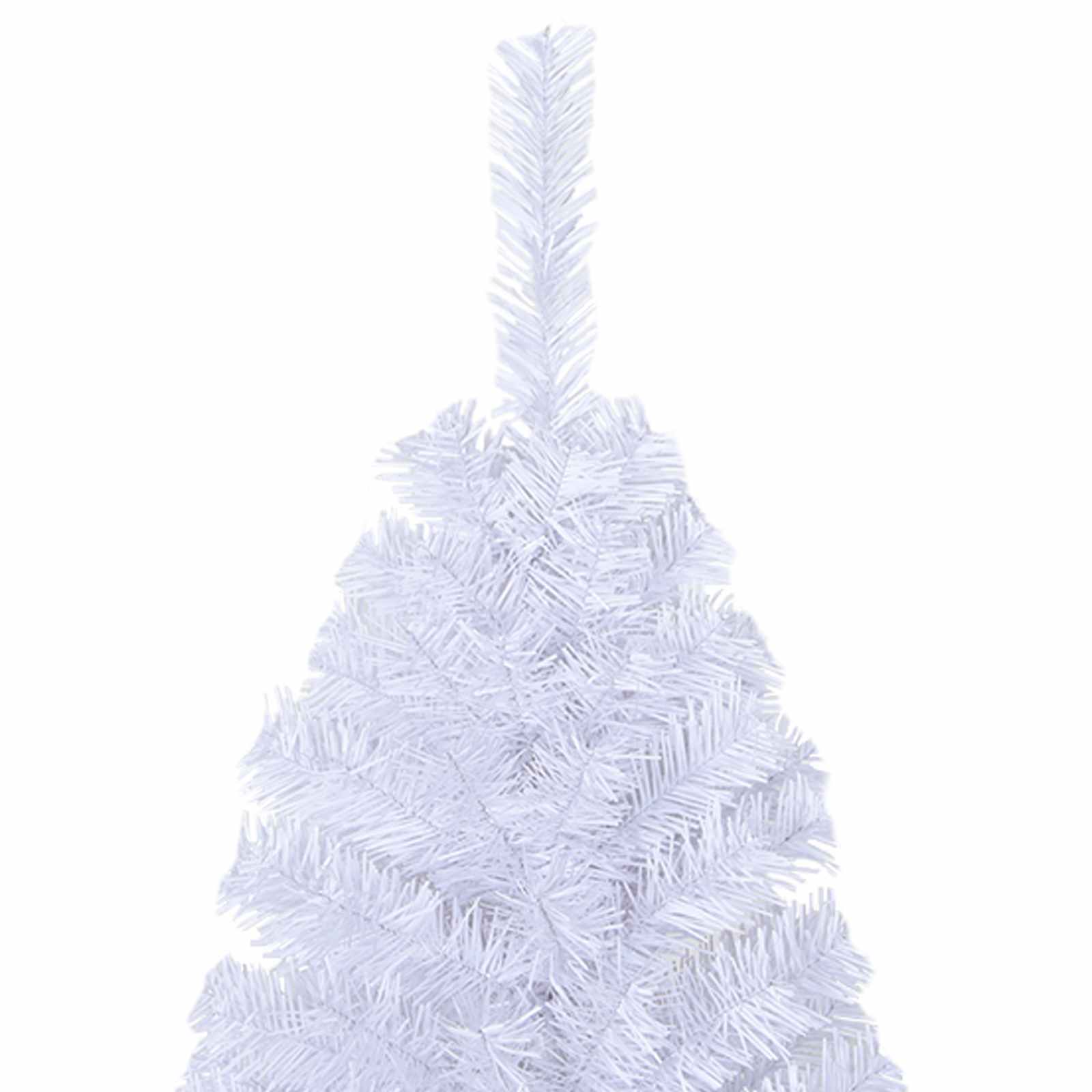 Künstlicher Weihnachtsbaum Weiß Pvc Und Stahl