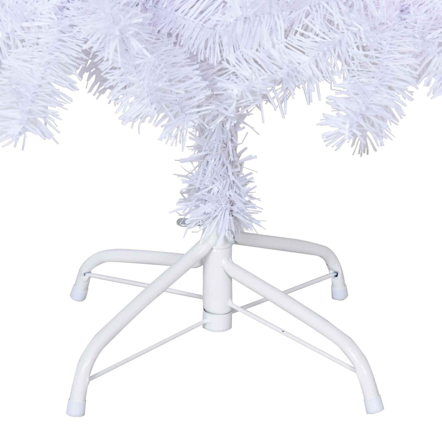 Künstlicher Weihnachtsbaum Weiß Pvc Und Stahl