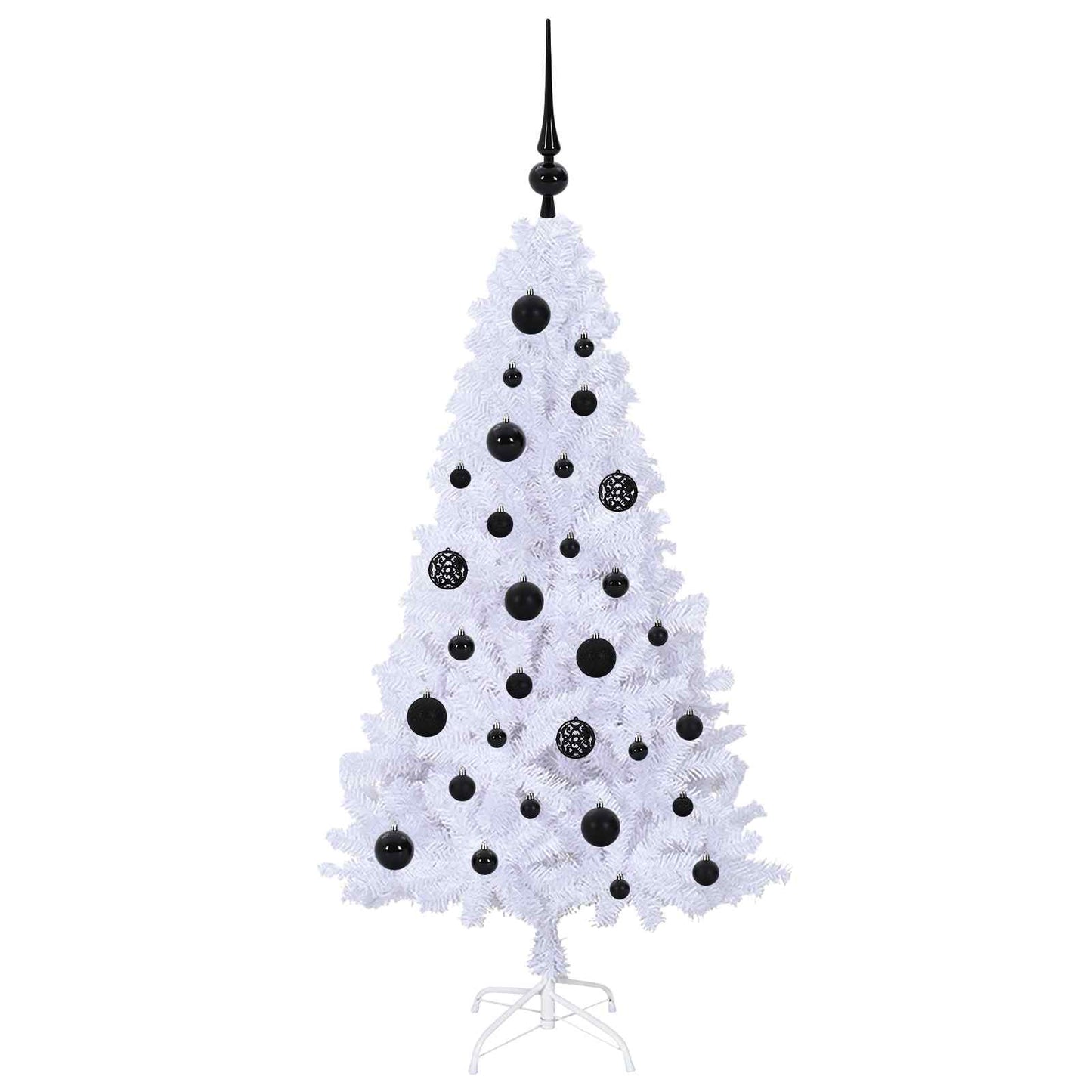 Künstlicher Weihnachtsbaum Weiß Pvc Und Stahl