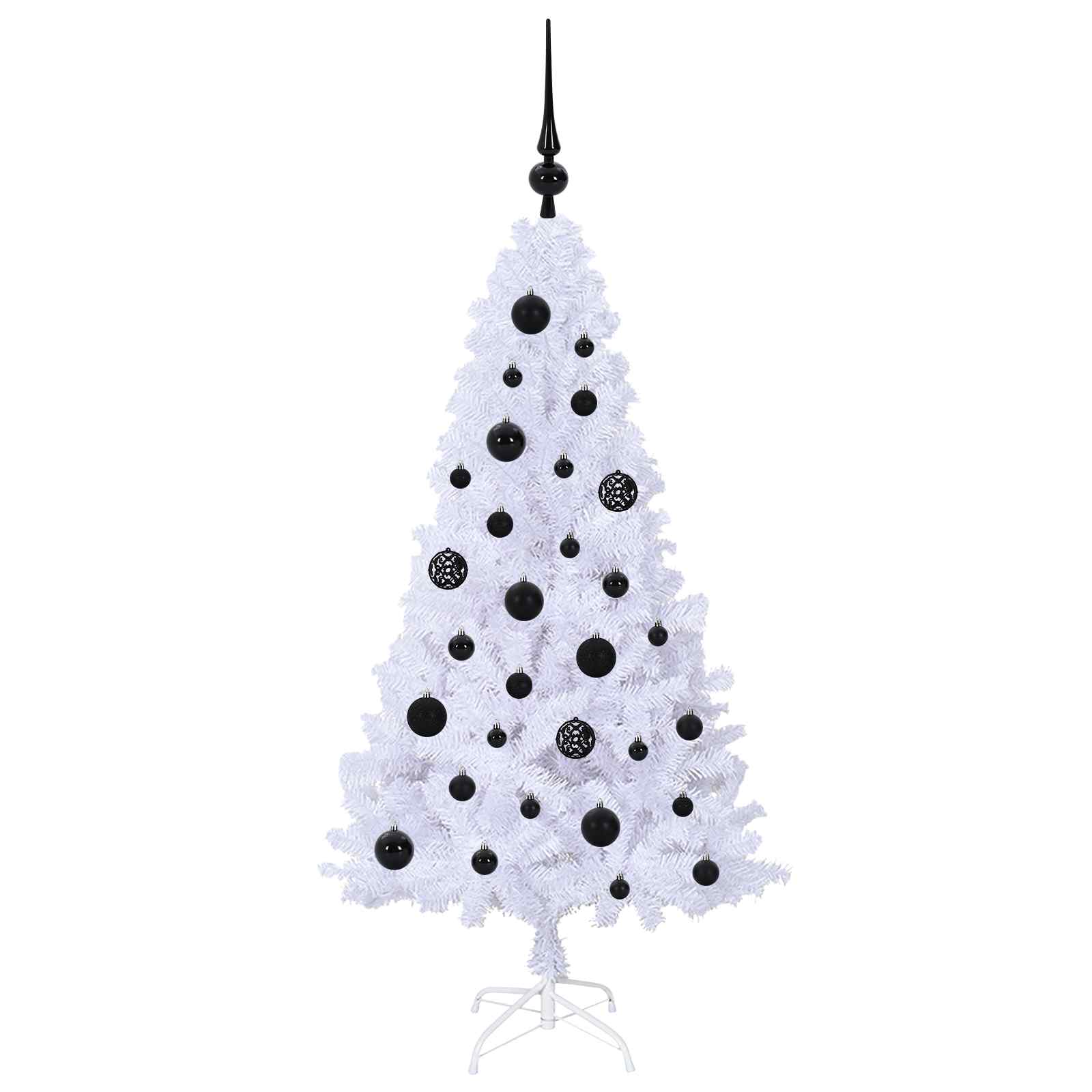 Künstlicher Weihnachtsbaum Weiß Pvc Und Stahl