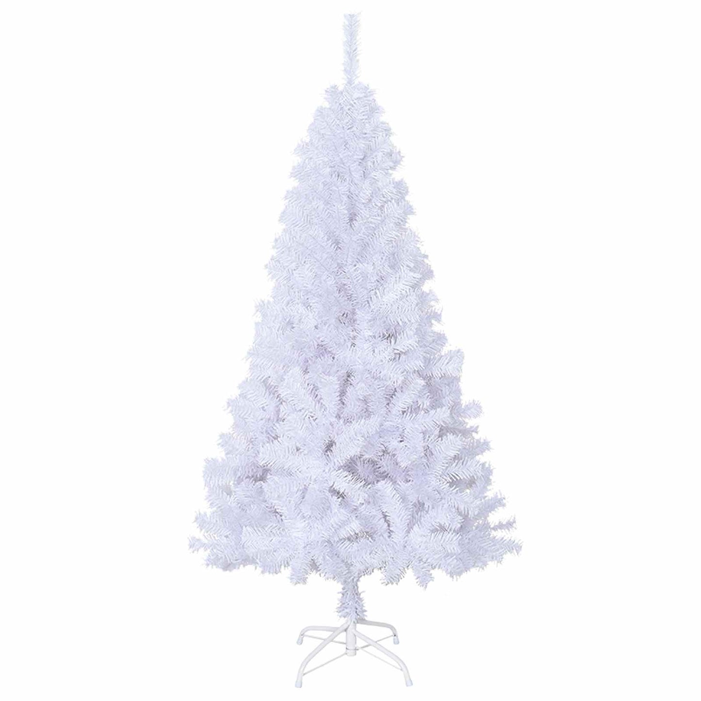 Künstlicher Weihnachtsbaum Weiß Pvc Und Stahl