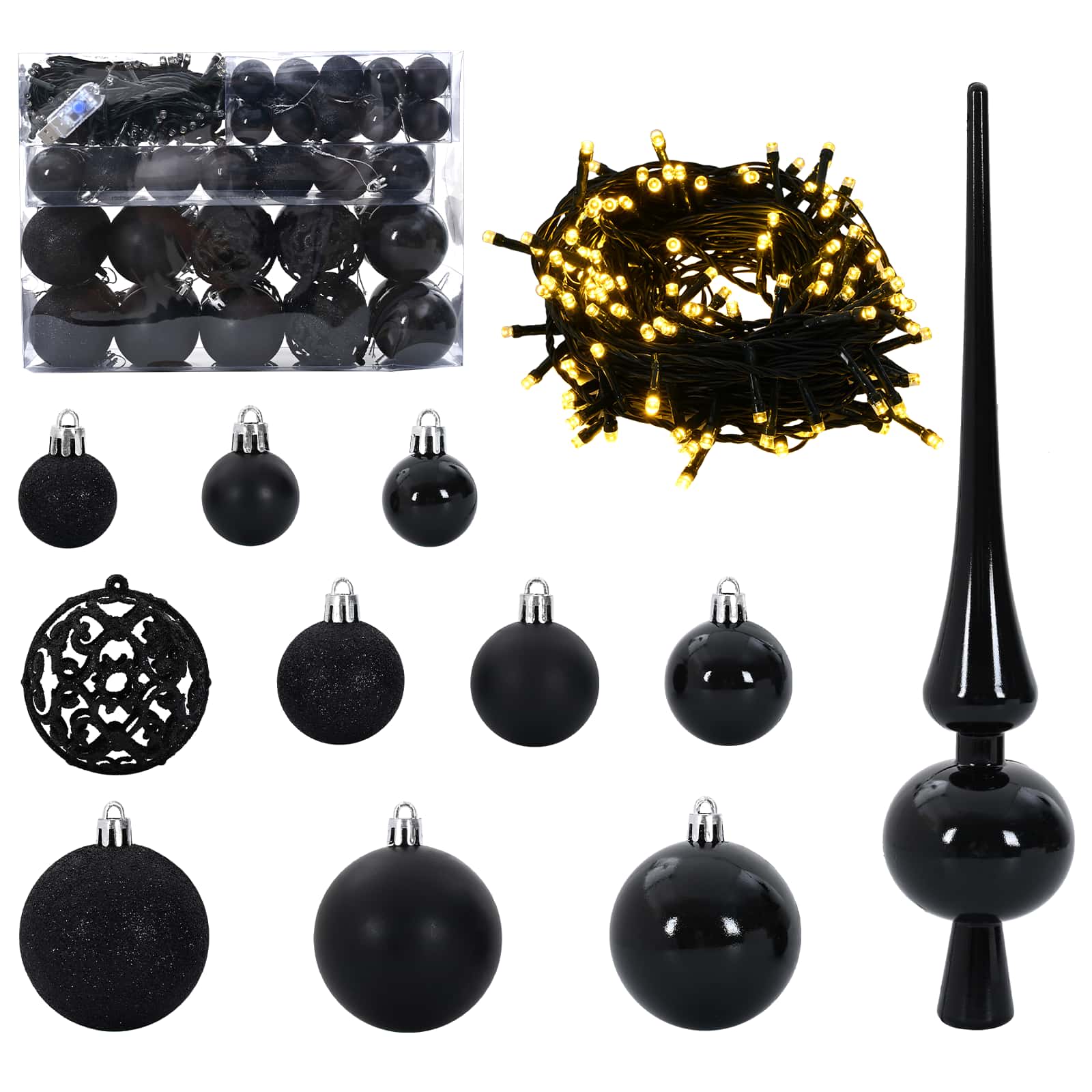 Künstlicher Weihnachtsbaum Weiß Pvc Und Stahl