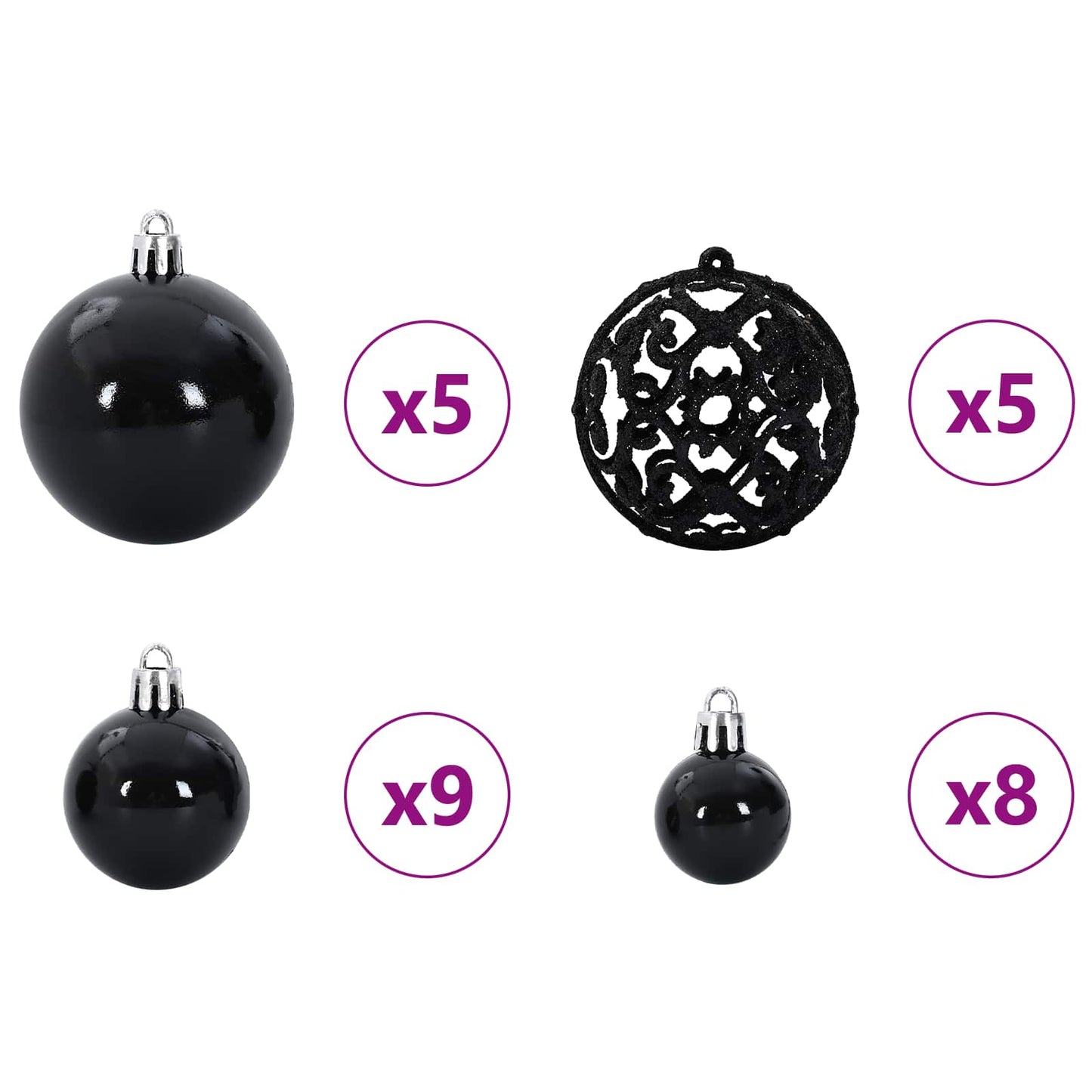 Künstlicher Weihnachtsbaum Weiß Pvc Und Stahl