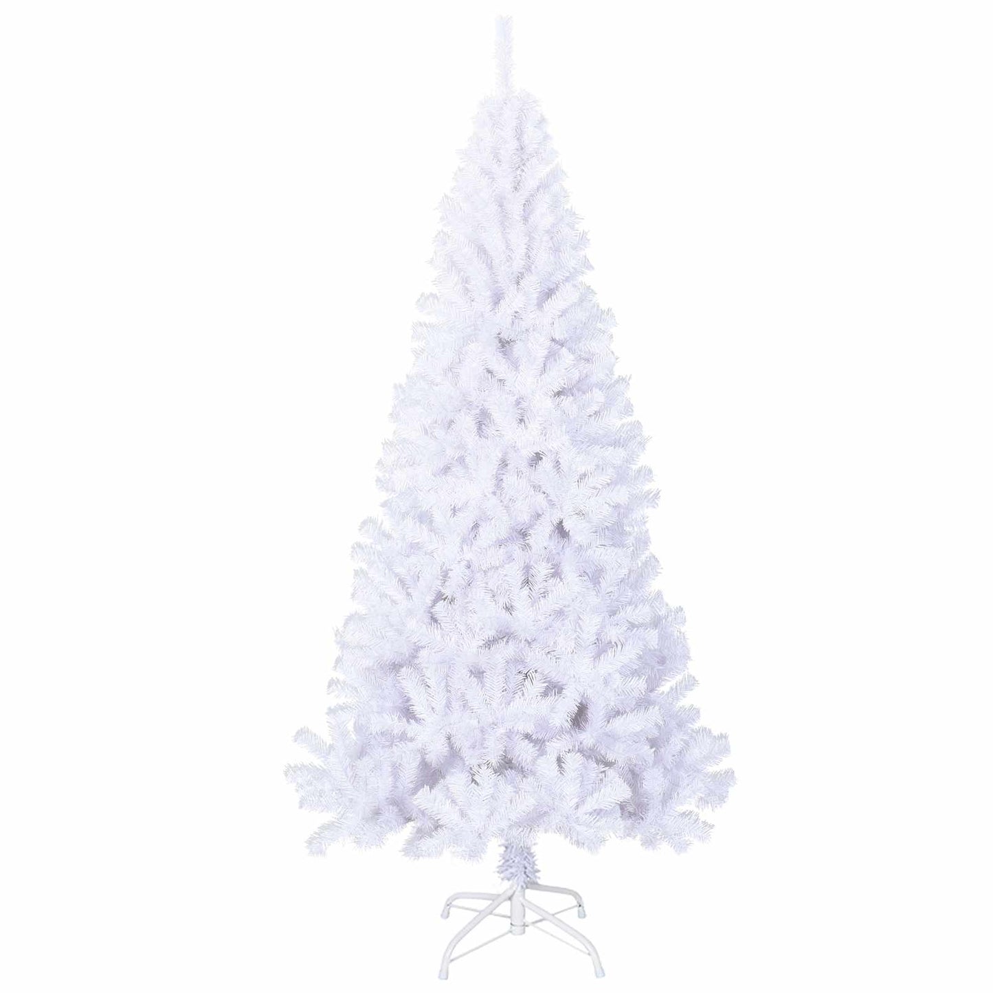 Künstlicher Weihnachtsbaum Weiß Pvc Und Stahl