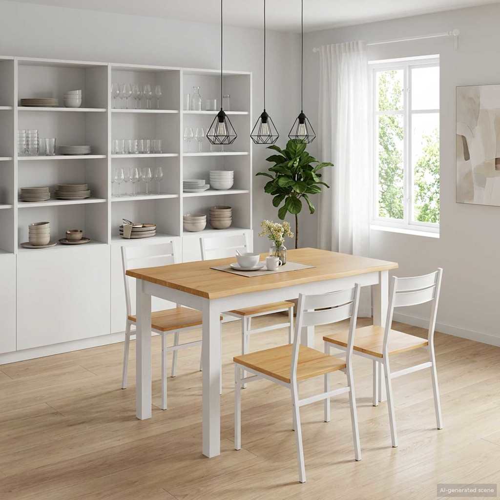 Esstisch Ekai 112 X 70 X 76,5 Cm Massives Kiefernholz