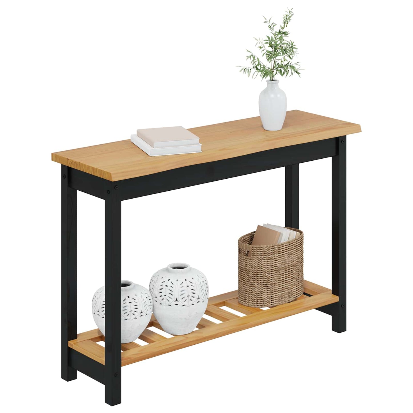 Konsolentisch Mit Regal Ekai 112 X 35 X 76 Cm