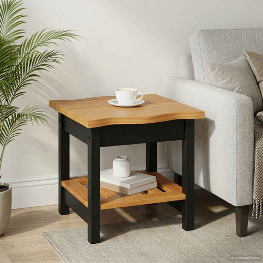 Beistelltisch Mit Regal Ekai 50 X 50 X 45,5 Cm