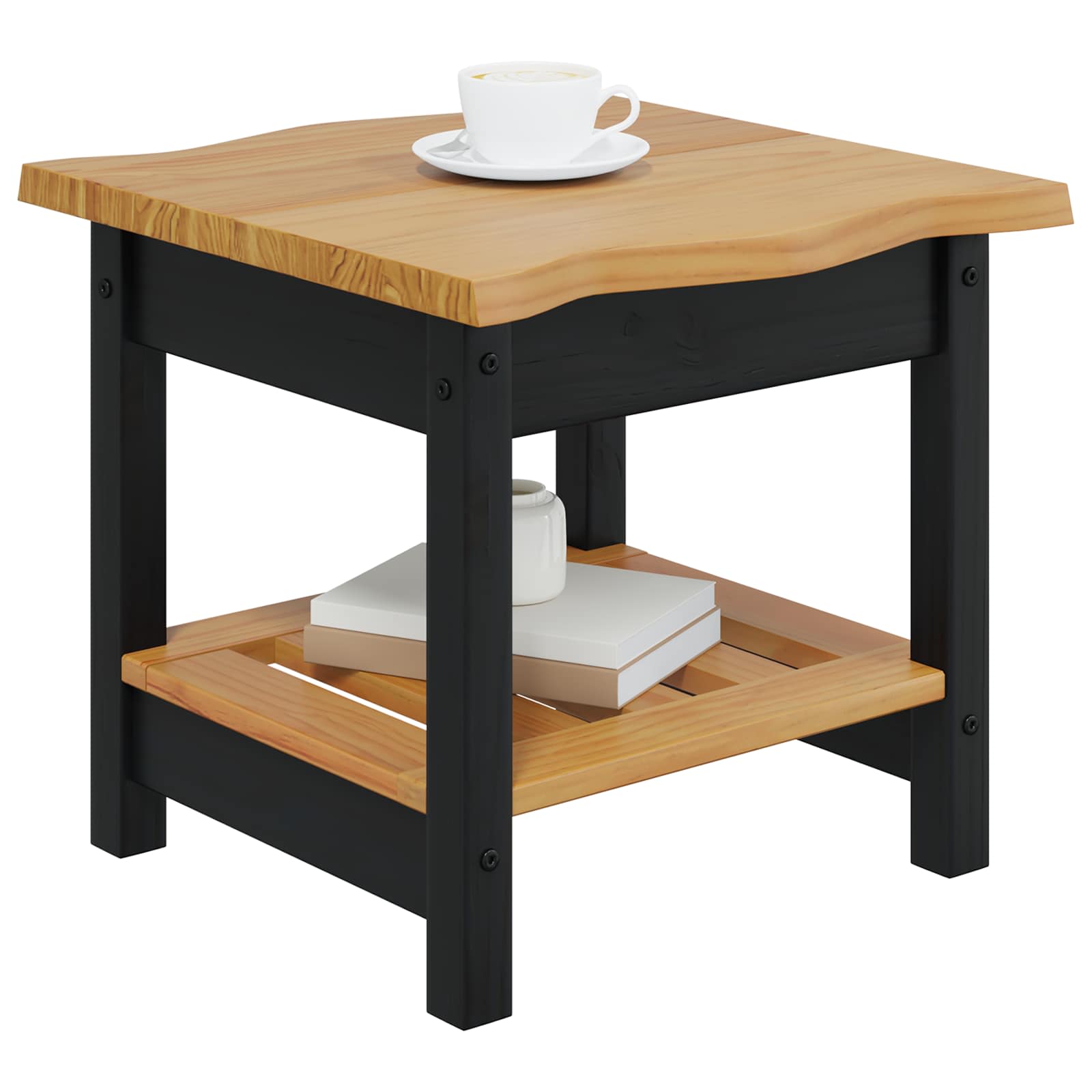 Beistelltisch Mit Regal Ekai 50 X 50 X 45,5 Cm