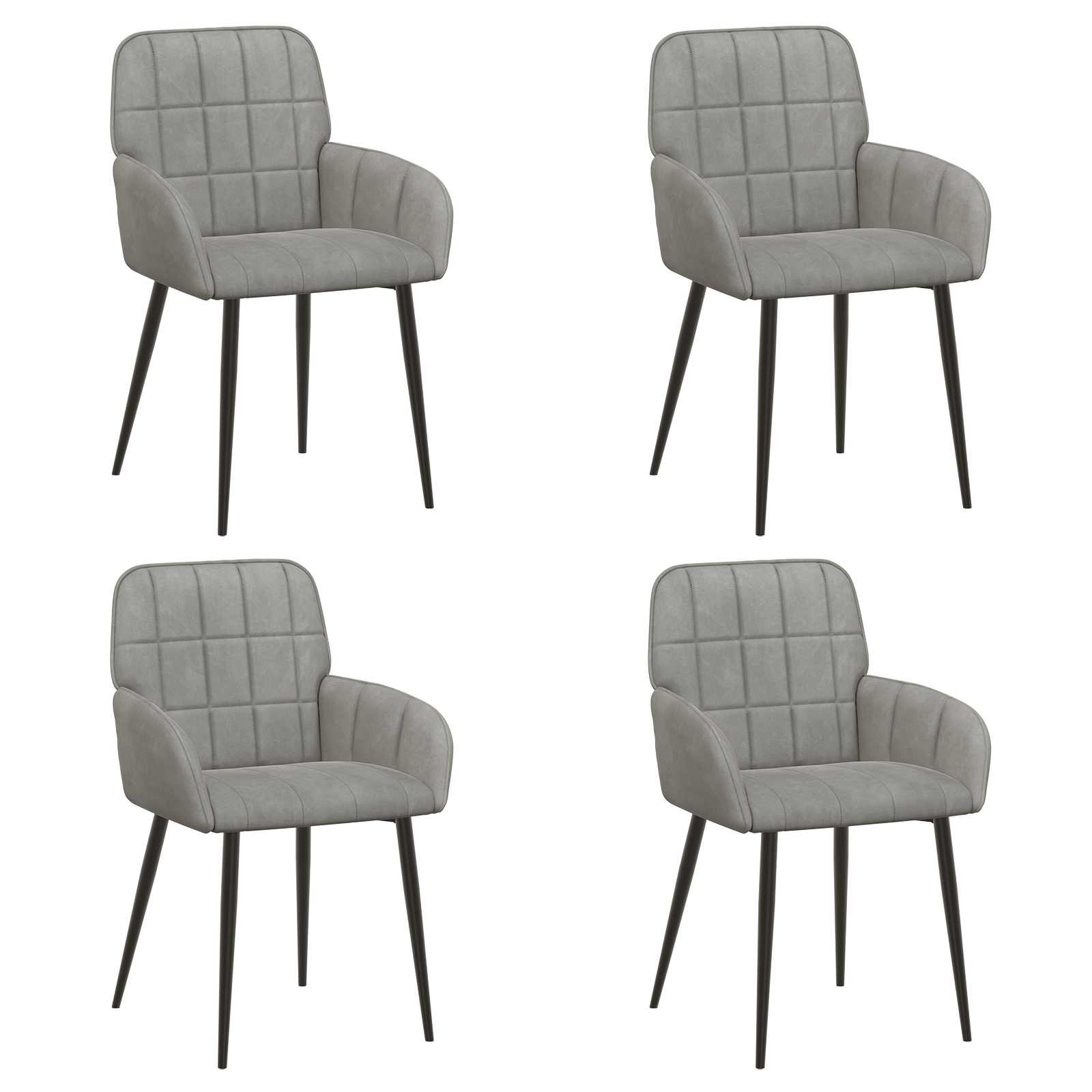 Esszimmerstühle 4 Pcs Samt 57 X 50 X 85 Cm