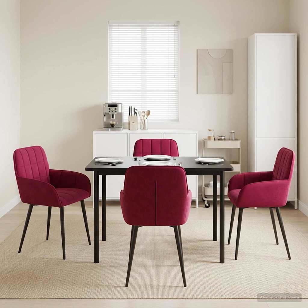Esszimmerstühle 4 Pcs Samt 57 X 50 X 85 Cm